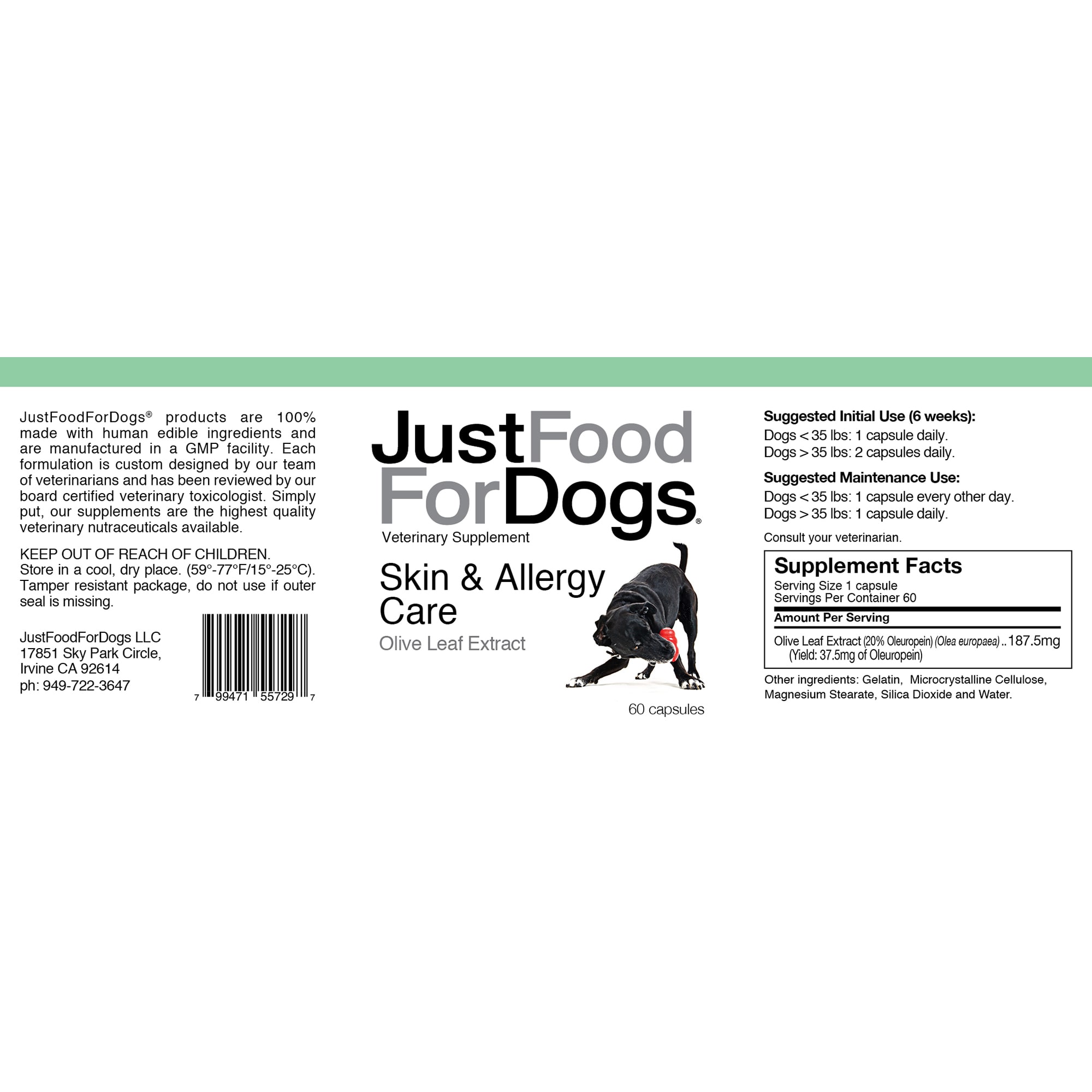 Just food for 2025 dogs skin and allergy