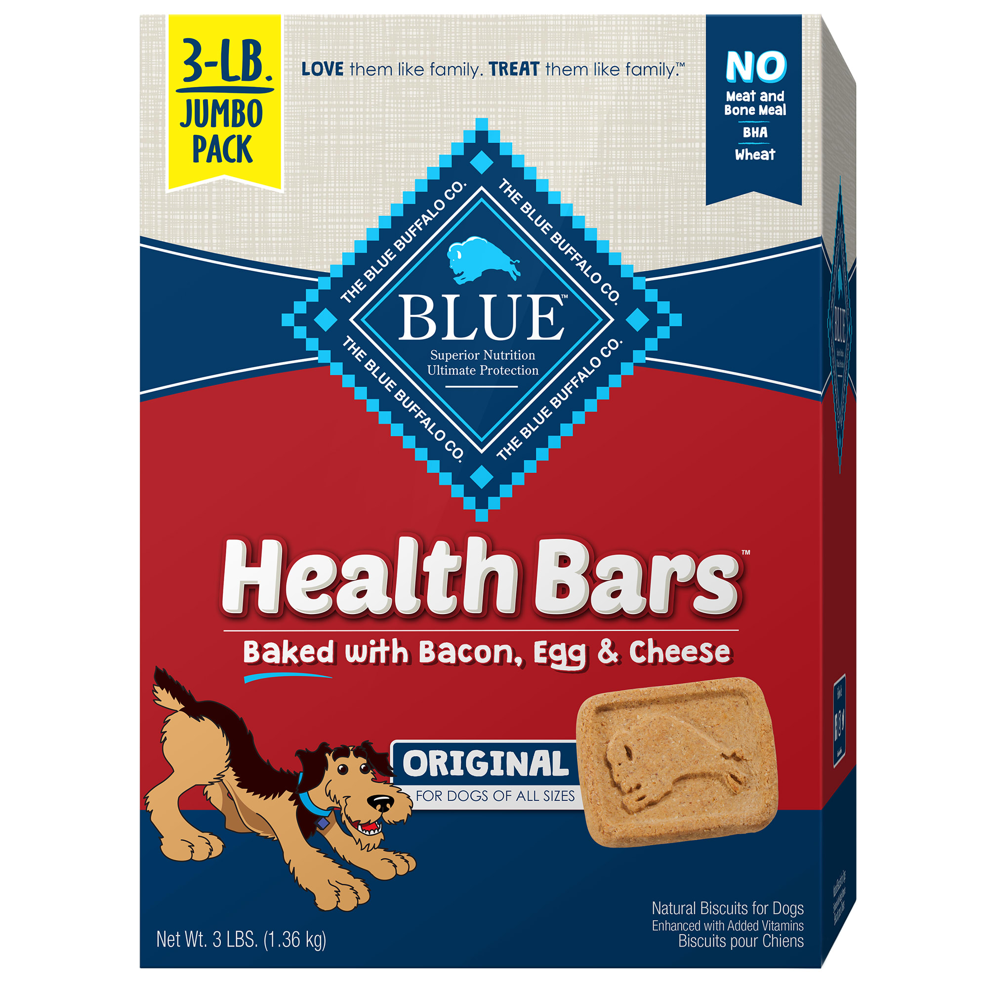 UPC 840243125166 product image for Blue Buffalo Health Bar Bacon Egg & Cheese Dog Treat, 3 LBS | upcitemdb.com