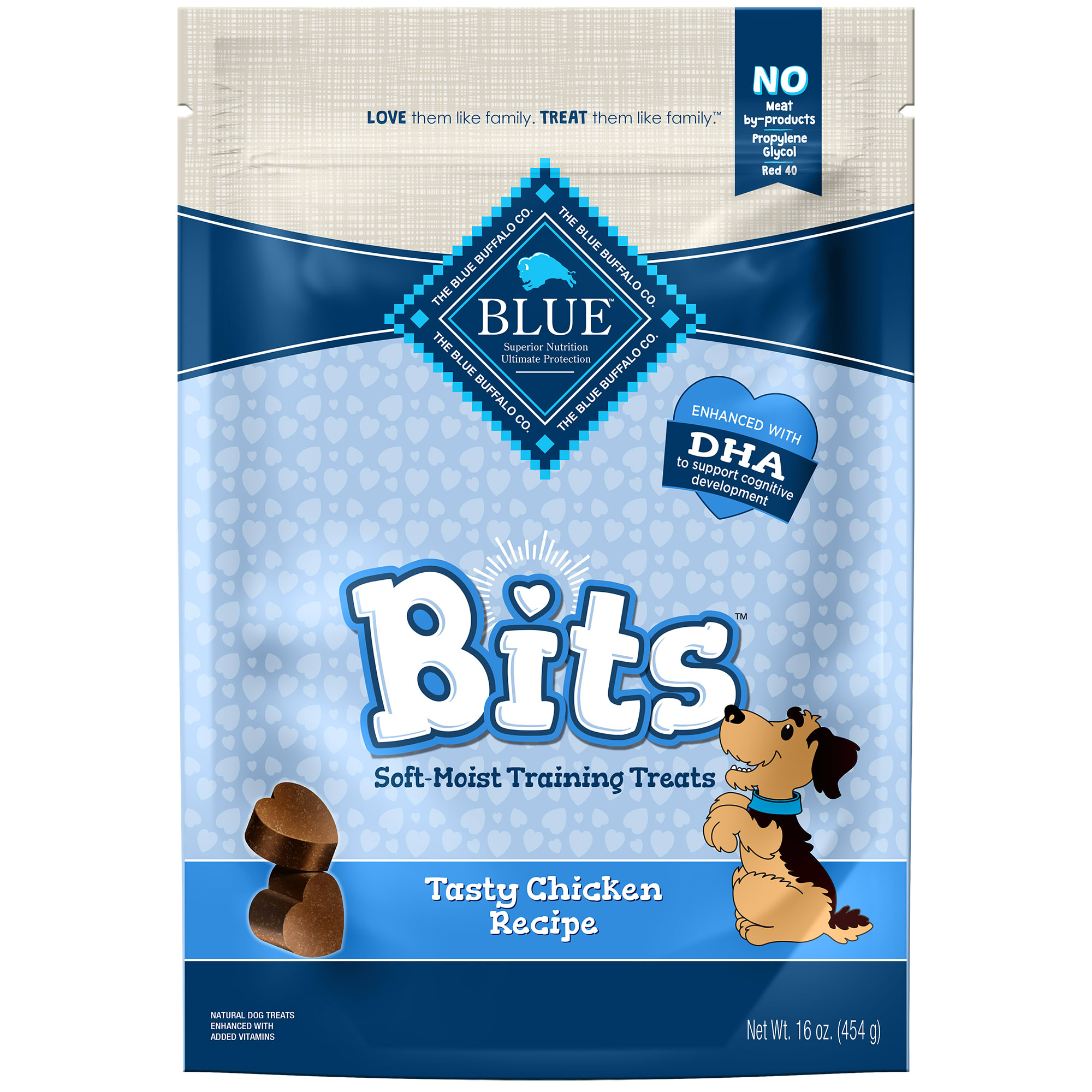 UPC 840243125173 product image for Blue Buffalo Bits Chicken Soft-Moist Training Value Added Viatmins Dog Treat, 16 | upcitemdb.com