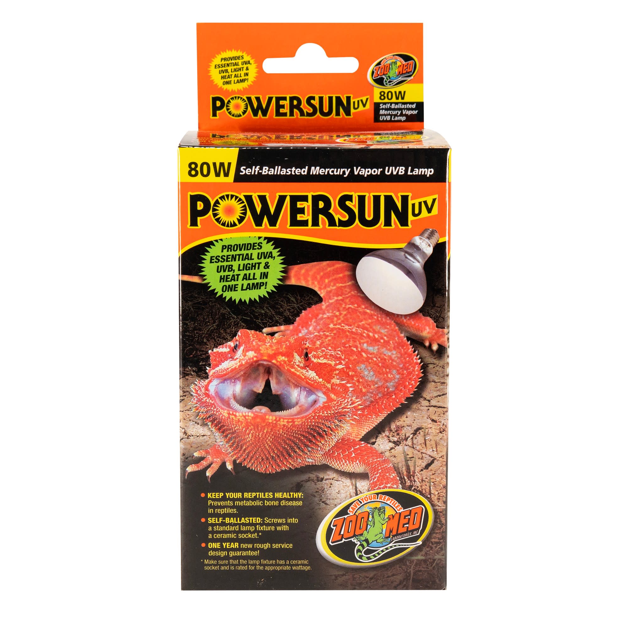 Zoo Med PowerSun UV Bulb, 80 Watt