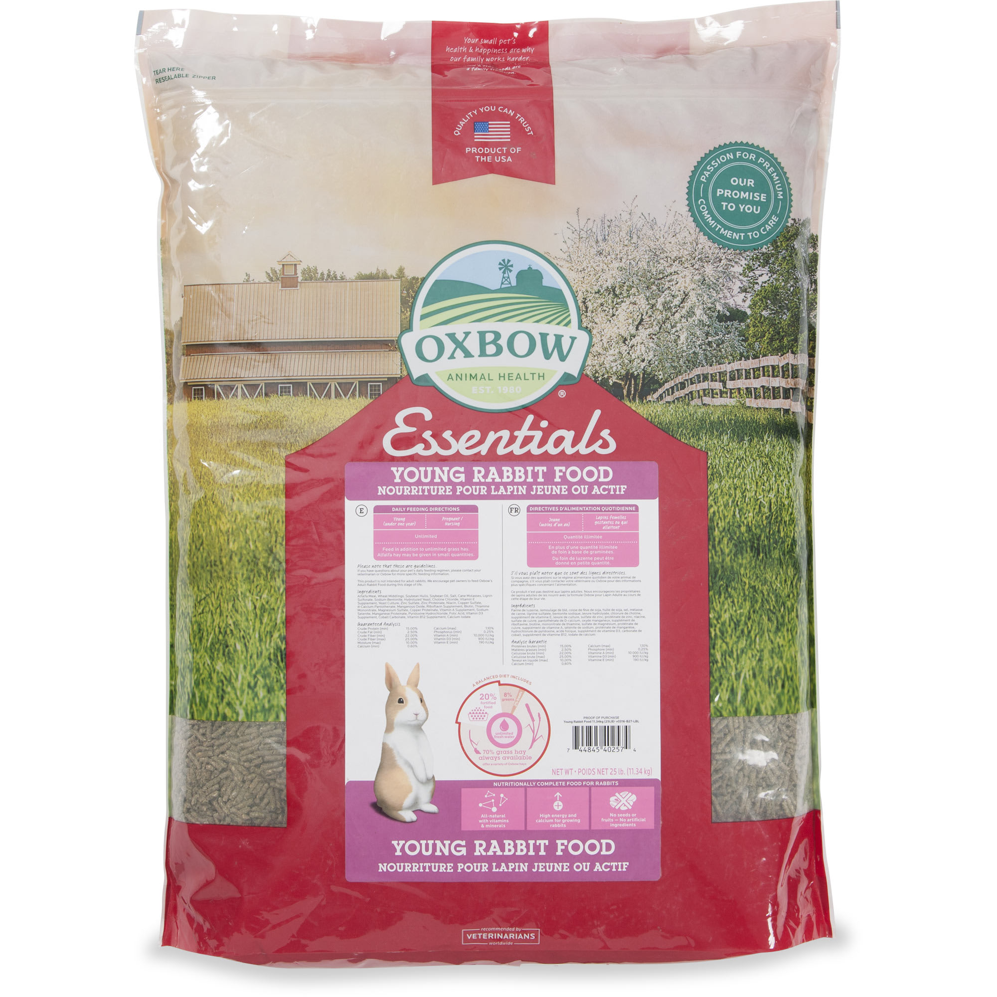 Oxbow - Essentials Young Rabbit Food 4,520 kg - A Bunny Boutique