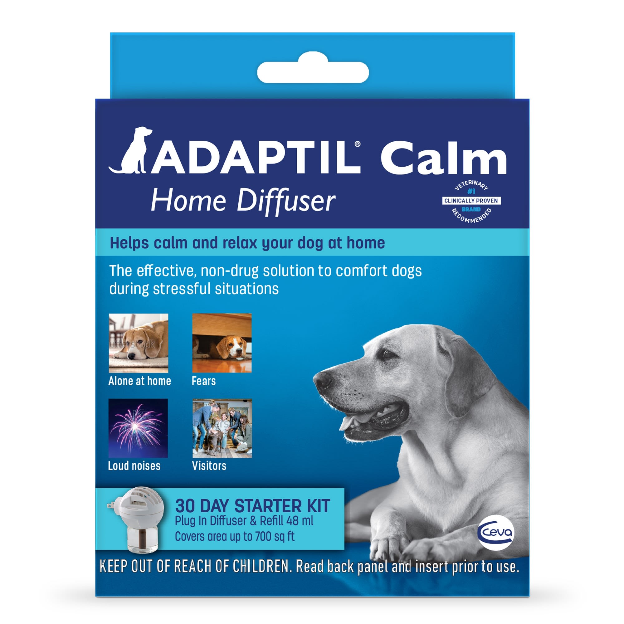 Adaptil 30 Day Diffuser PlugIn Starter Kit for Dogs, 48 ml. Petco