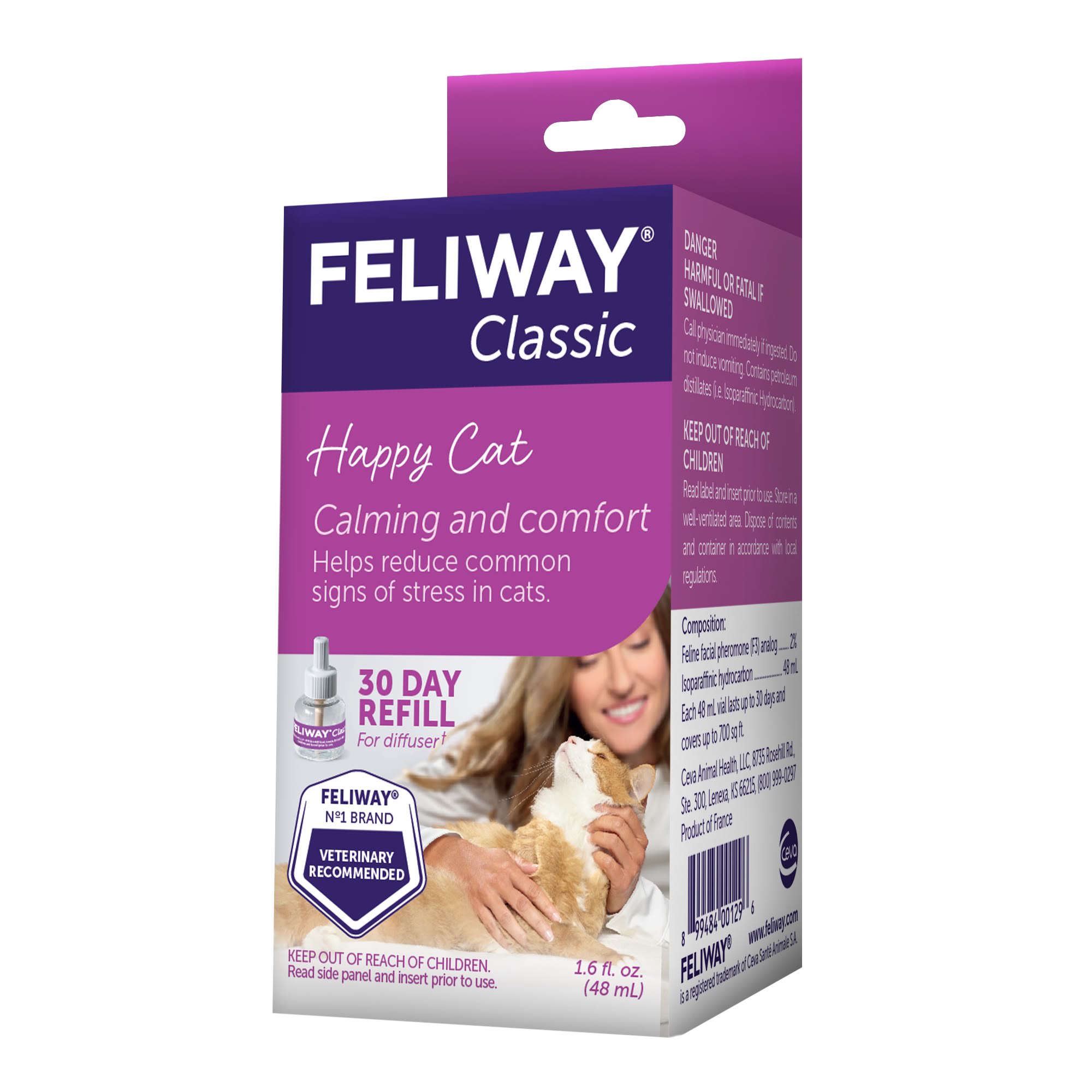 FELIWAY Classic 30 day Refill comforts cats, helps solve