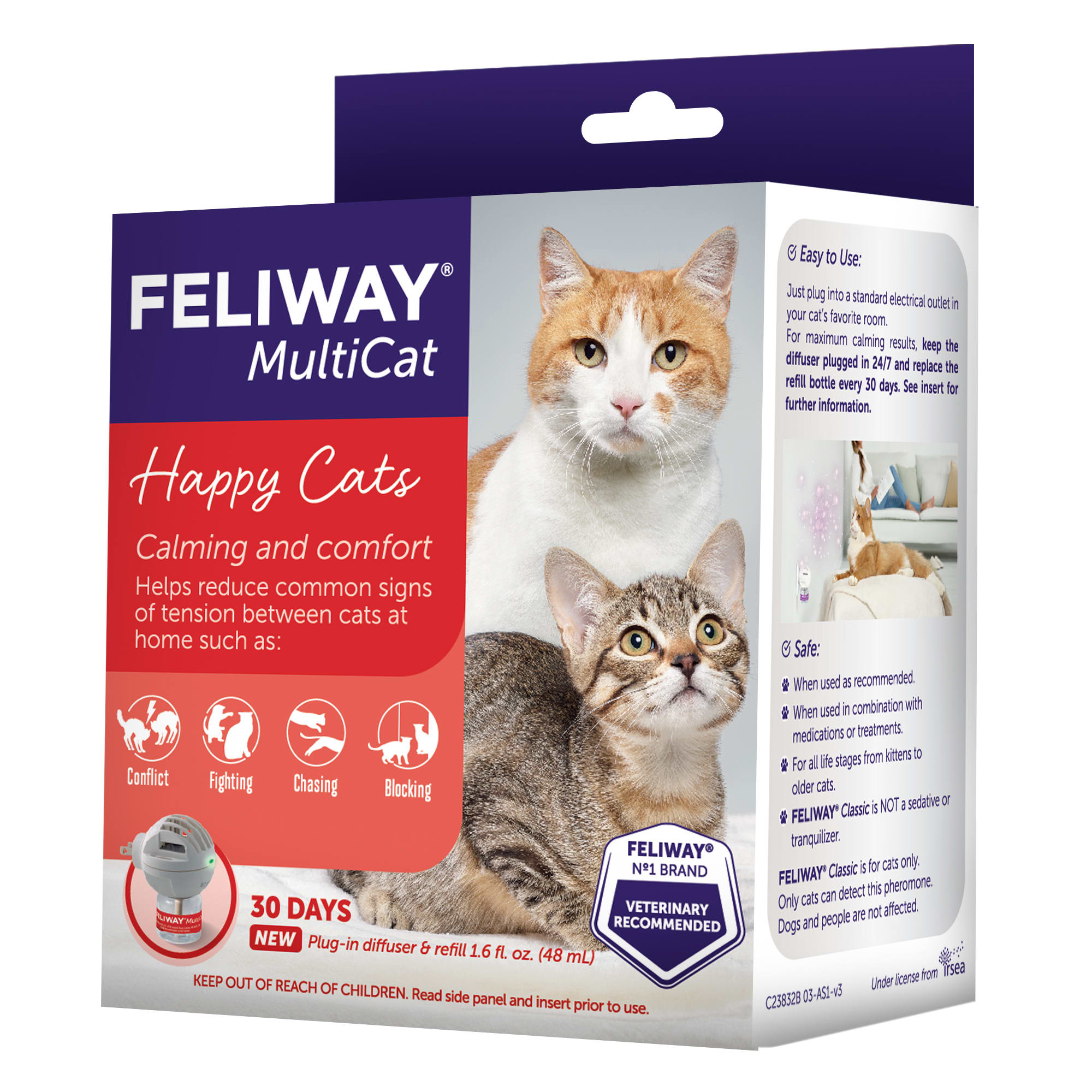 Feliway Multicat 30-Day Diffuser Starter Kit