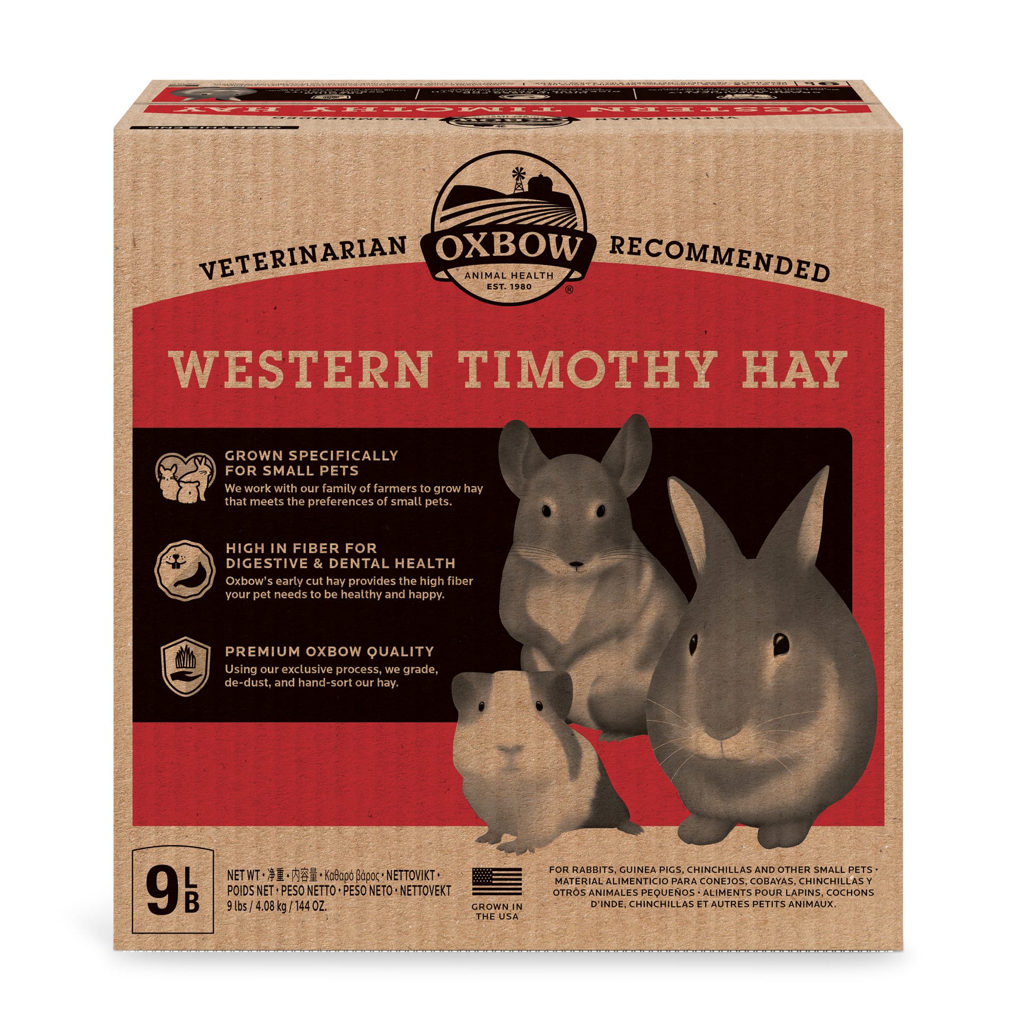 Oxbow Fieno di Fleolo Western Timothy Hay 425gr Per Conigli Cavie