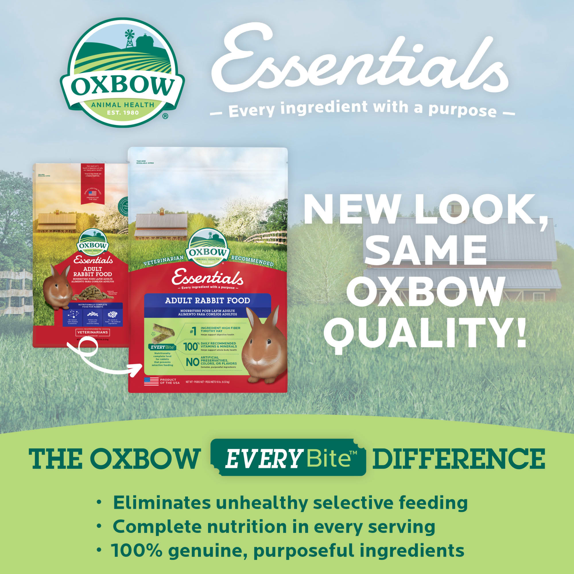 Oxbow Essential Adult Rabbit Food