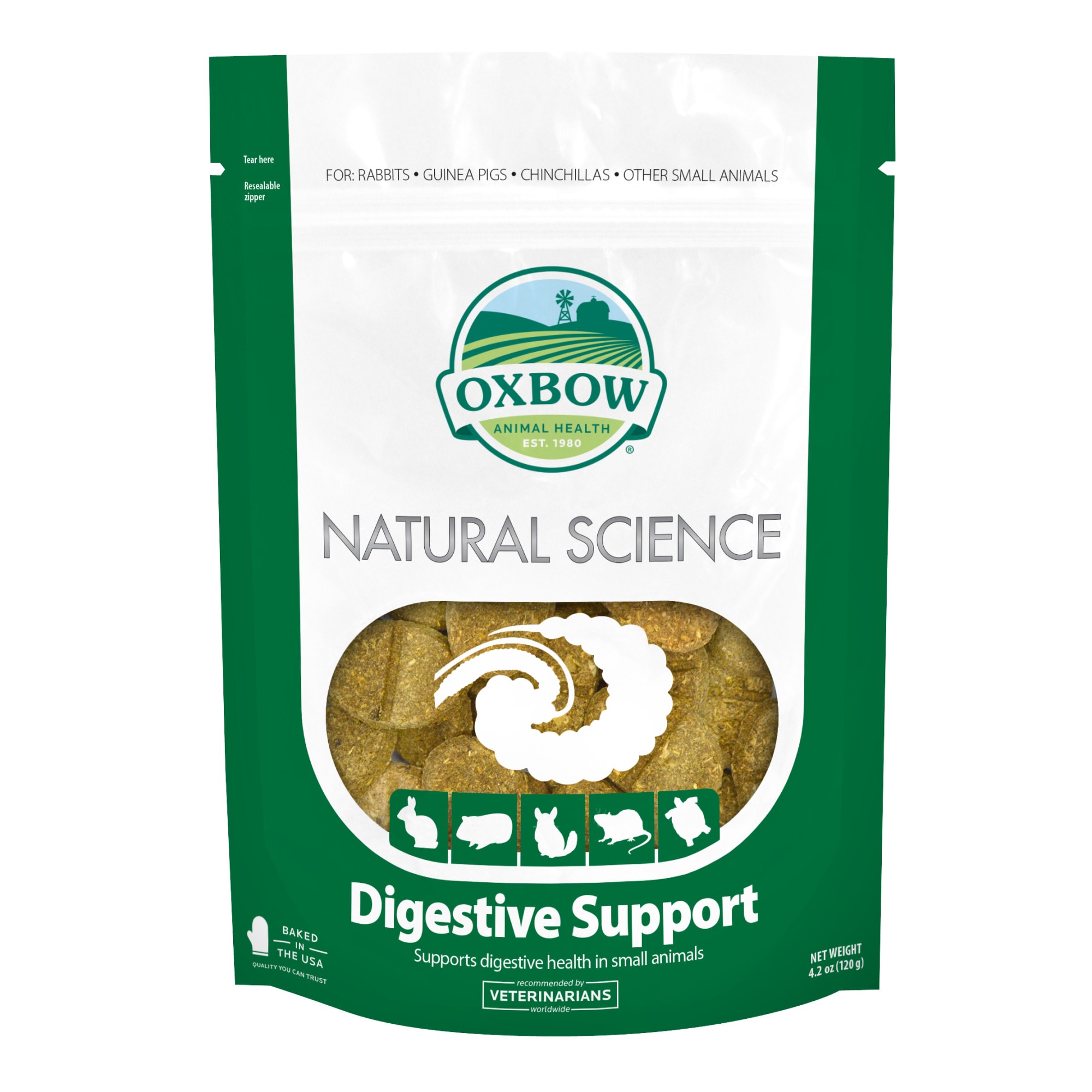 Oxbow Natural Science Digestive Support Hay Tabs 4.2 oz. Petco