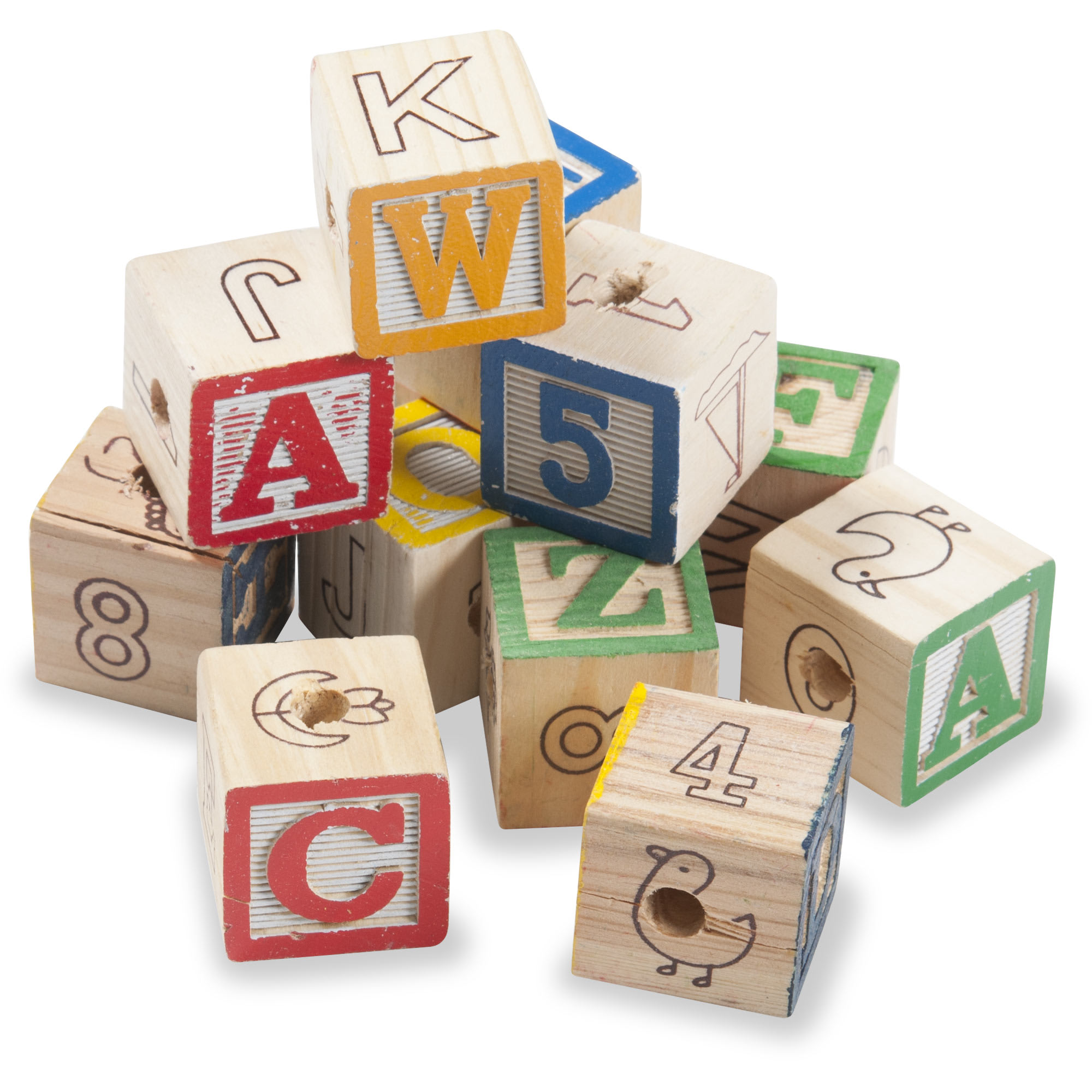 cardboard alphabet blocks