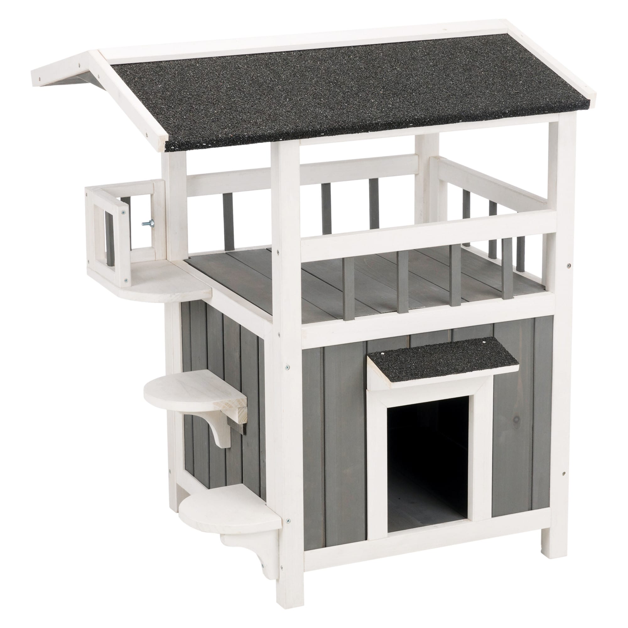 TRIXIE Natura Pet s Home with Shade Grey Cat Furniture 29.75