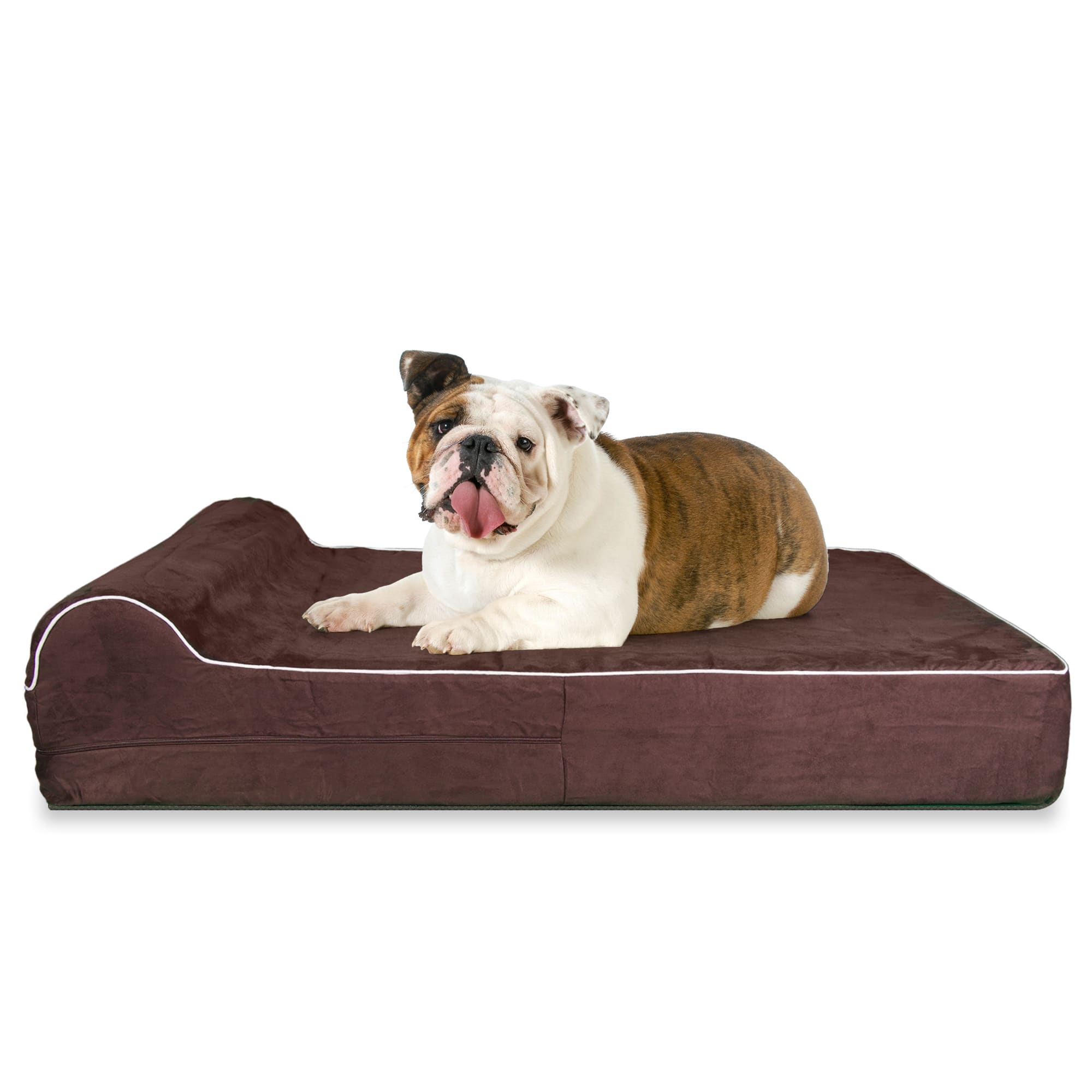 Kopeks Orthopedic Memory Foam Dog Bed With Pillow, 38 L X 28 W X