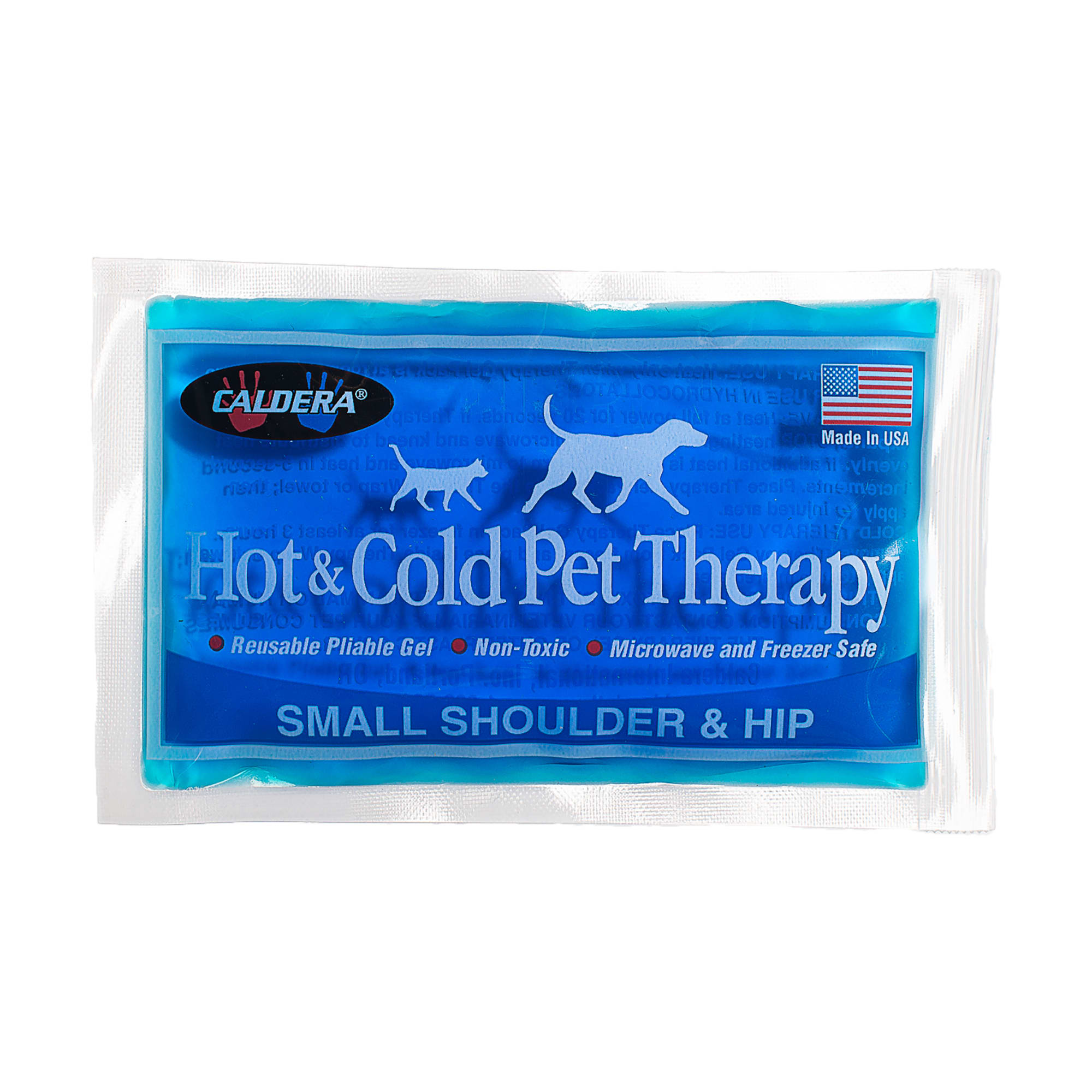 Caldera Hot & Cold Therapy with Gel for Dog Shoulders & Hip, Small, Blue