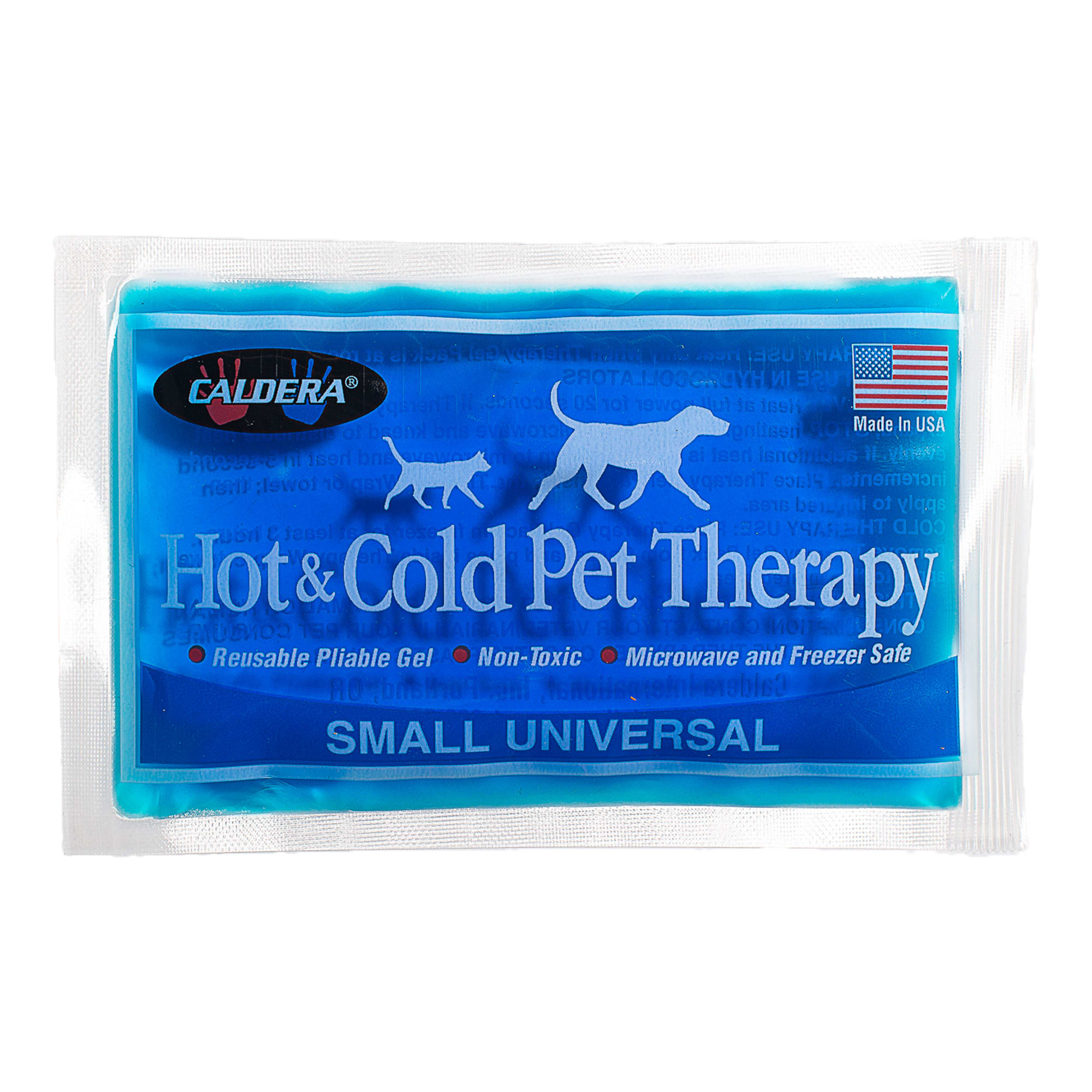 Caldera Hot & Cold Therapy with Gel for Dog Carpal/Elbows & Tarsal/Stifles, Small, Blue