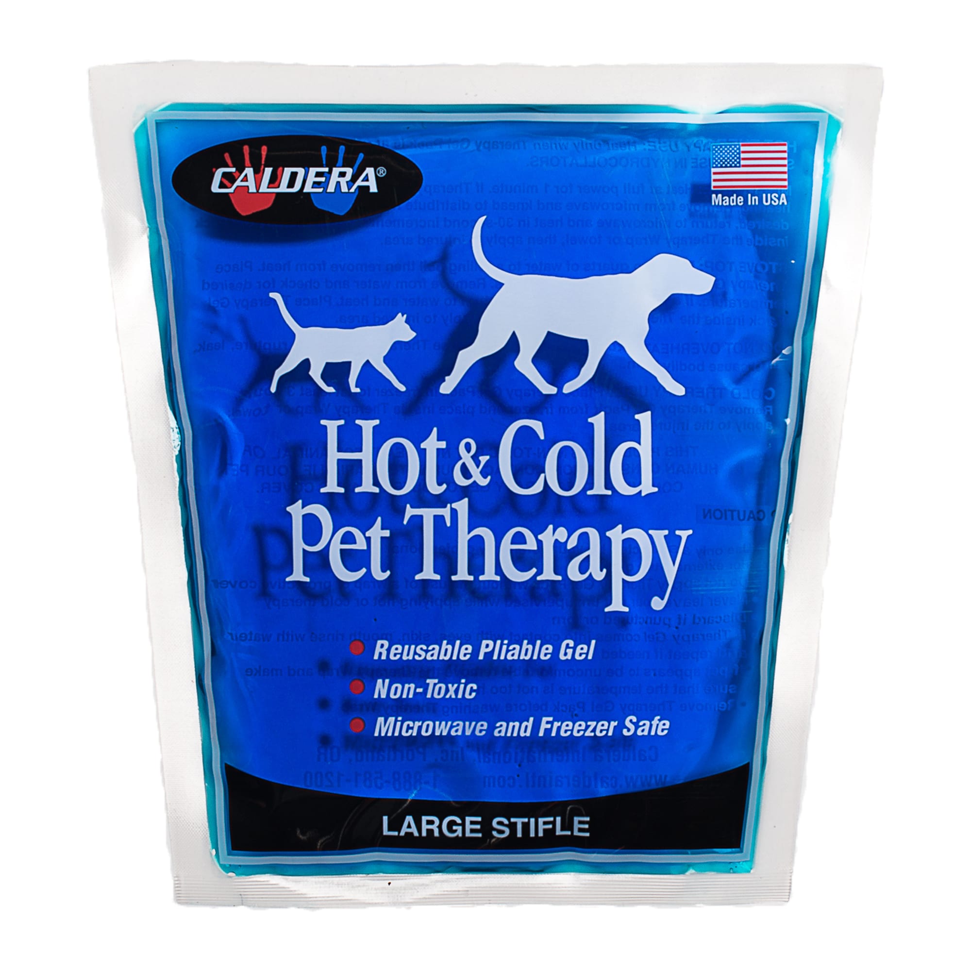 Caldera Hot & Cold Universal Therapy with Gel for Dog Stifles, Large, Blue