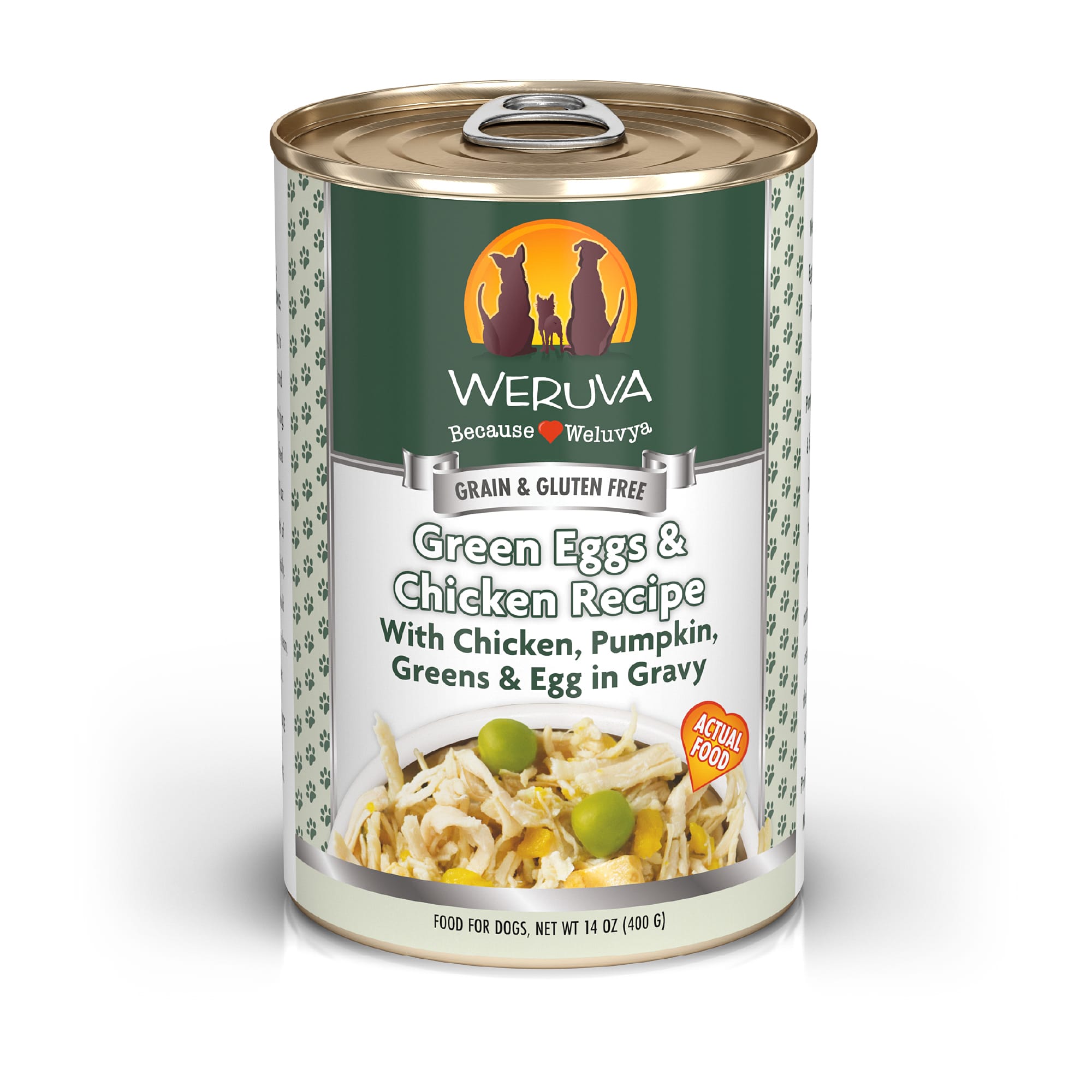 Weruva Green Eggs & Chicken Wet Dog Food 14 oz, 12 Pack