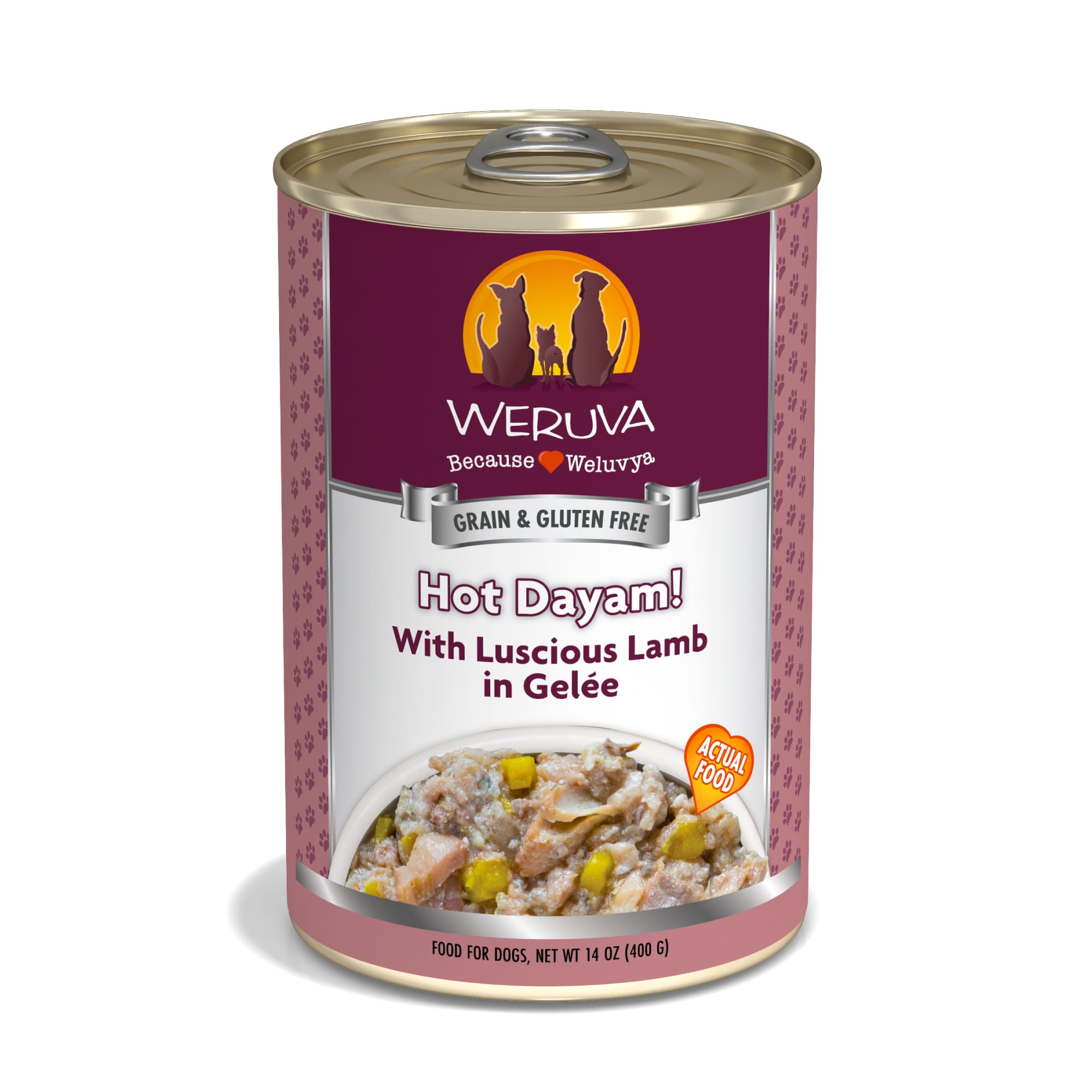 Weruva Classics Hot Dayam With Luscious Lamb In Gelee Wet Dog Food 14 Oz Case Of 12 Petco