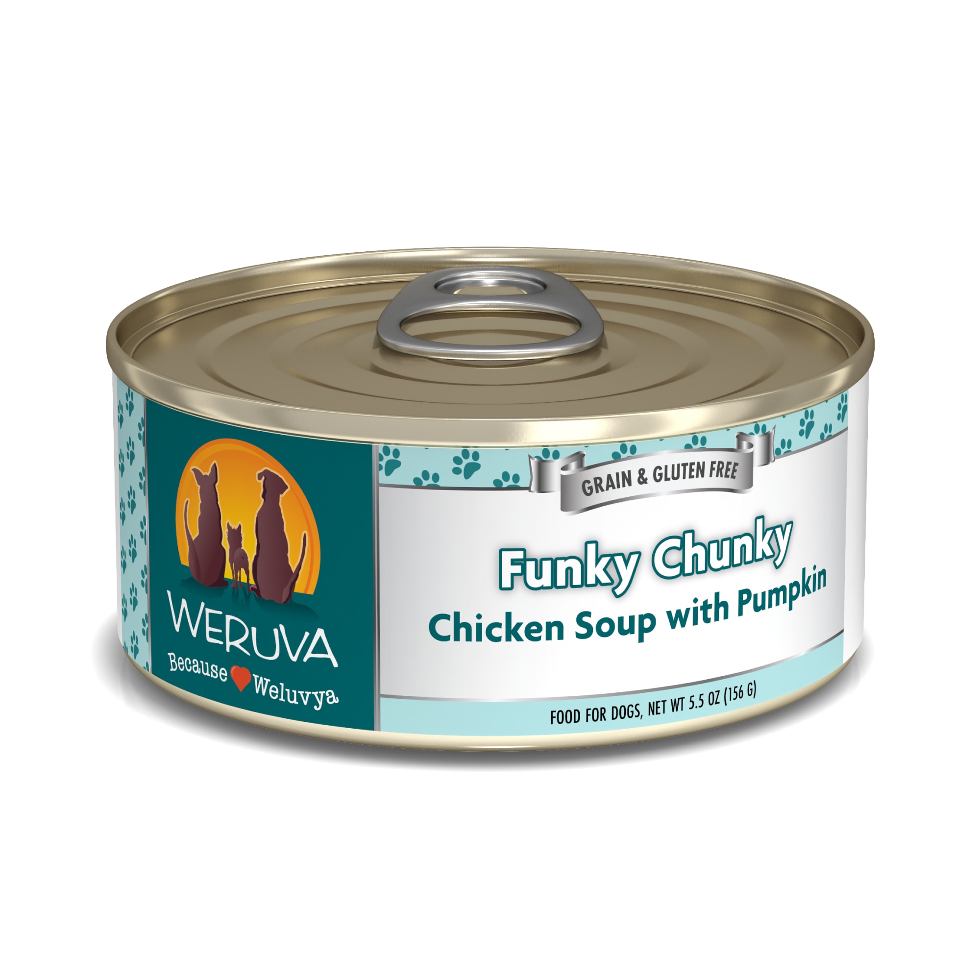 Weruva Funky Chunky Chicken & Pumpkin Wet Dog Food 5.5 oz 24Pack
