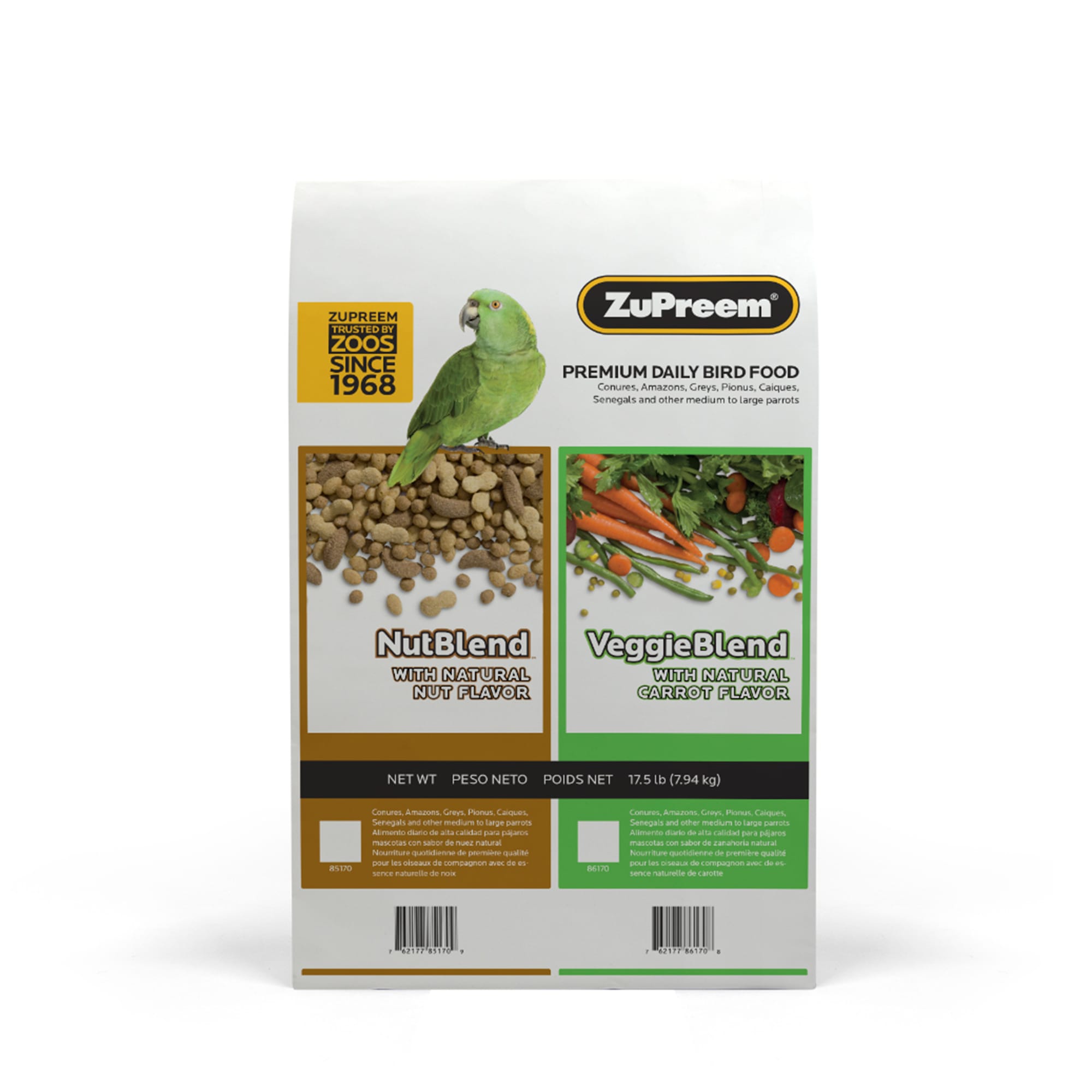 ZuPreem NutBlend with Natural Nut Flavor Premium Daily Bird Food