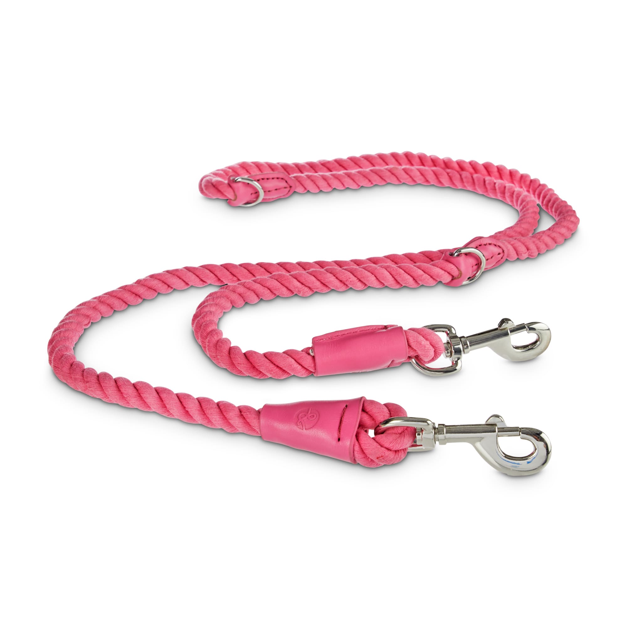 pink rope dog collar