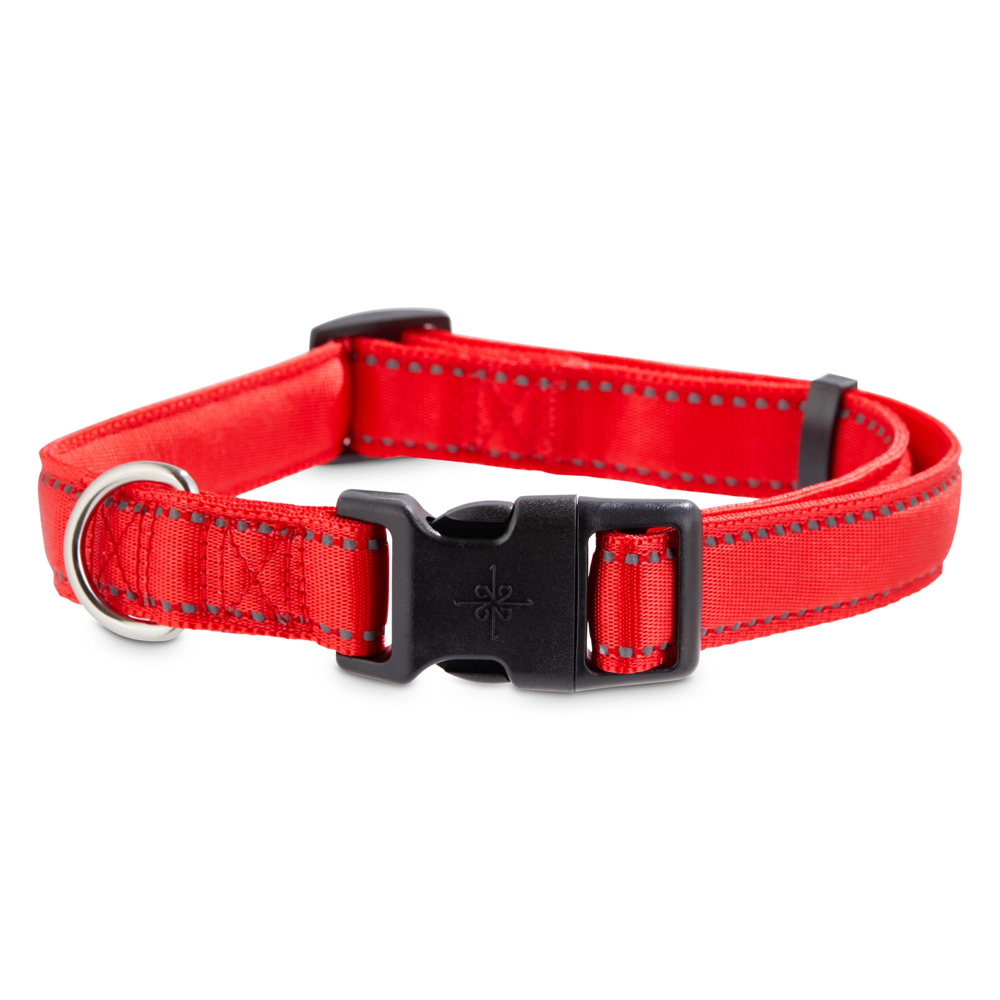 YOULY Reflective Dog Collar, Red, Large Petco