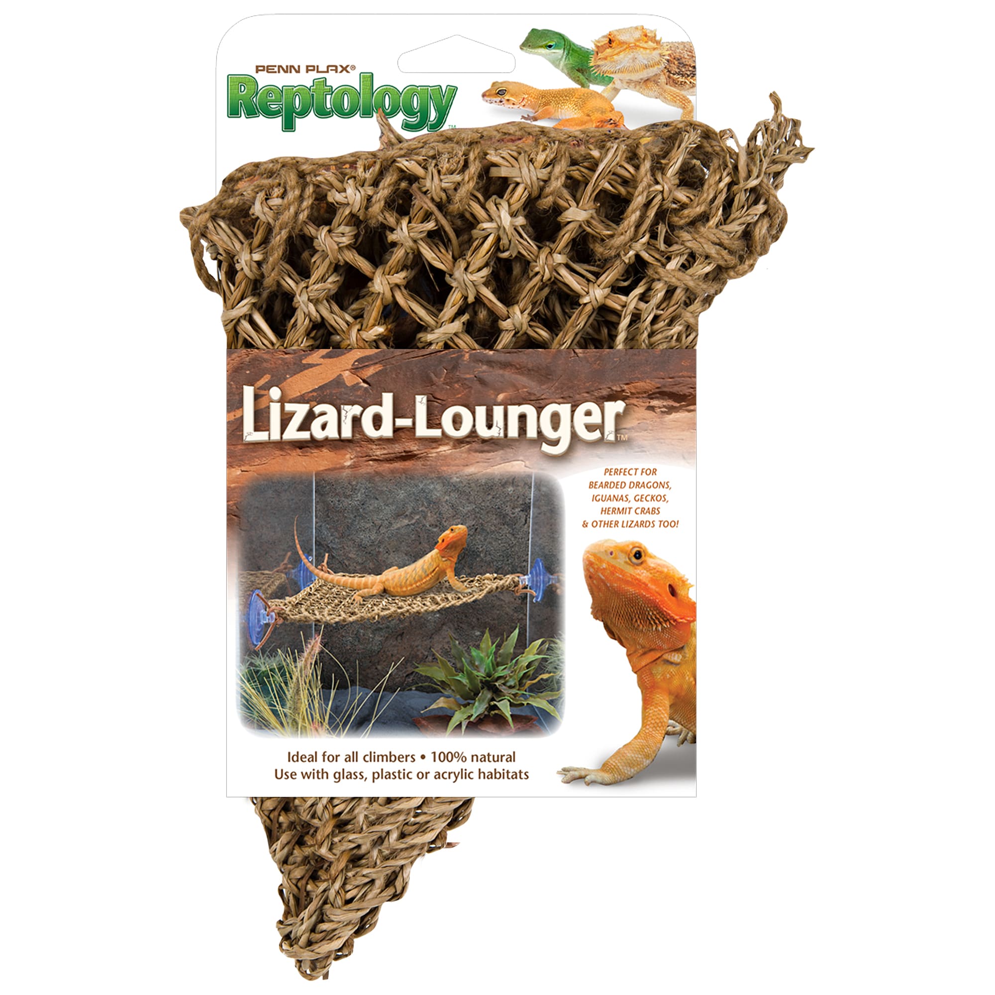 Reptile Hammock Breathable Mesh Bearded Dragon Lizard Reptile Lounger 14.5" 