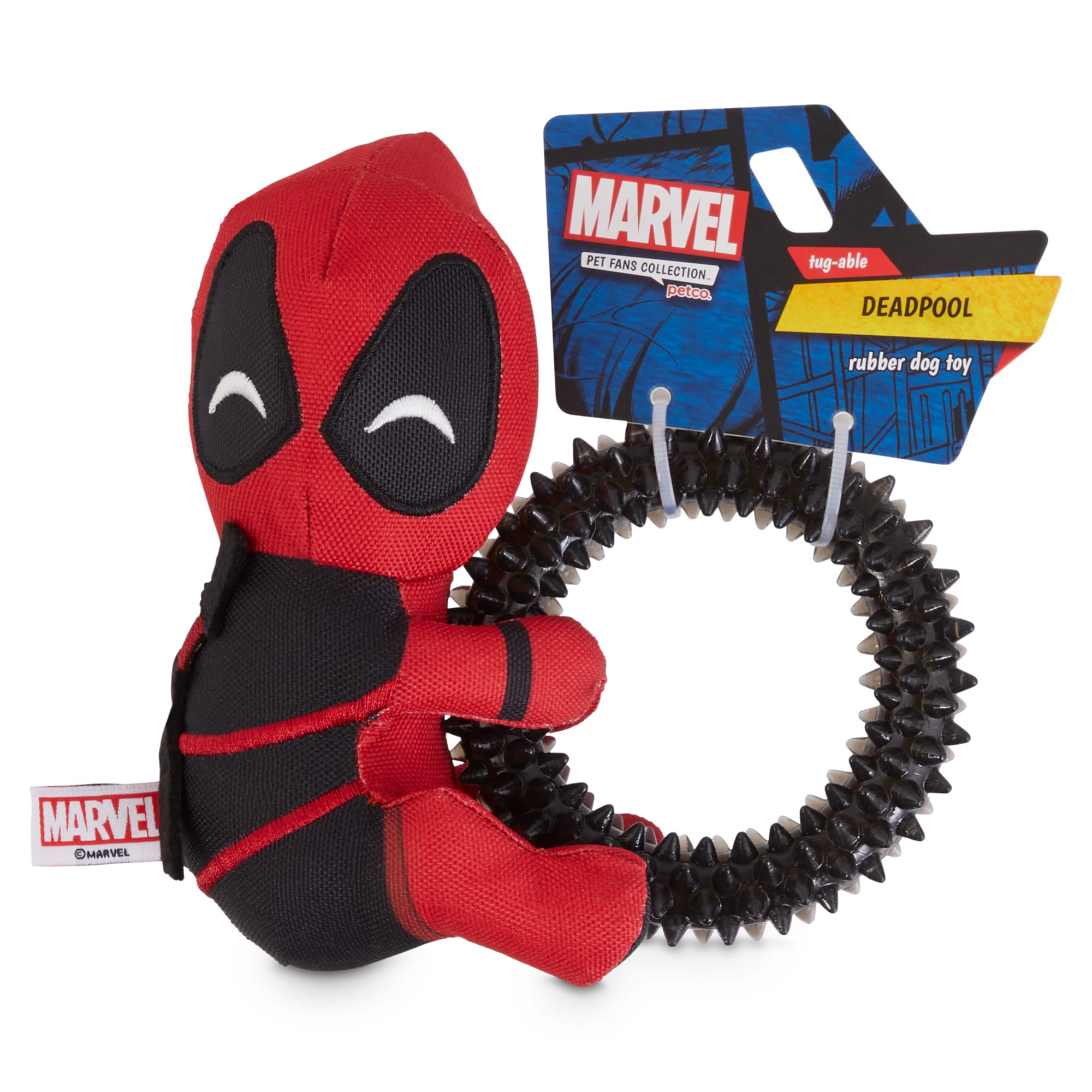 Marvel Deadpool Rubber Dog Toy, Small | Petco