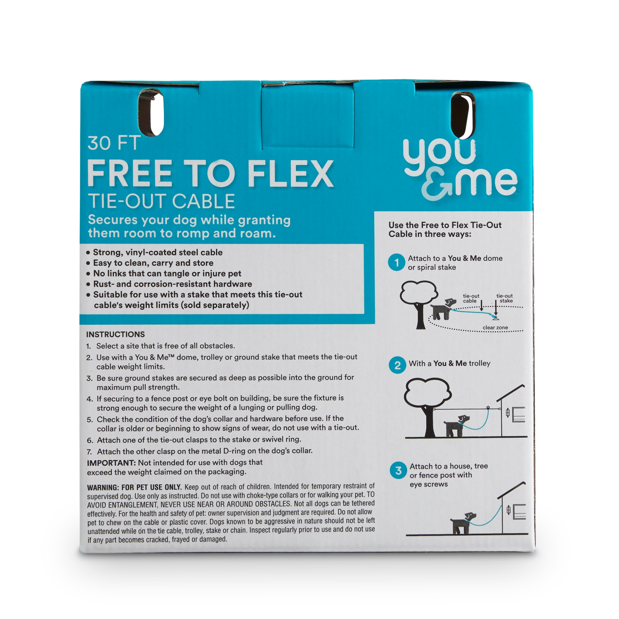 You & me 2024 tie out cable