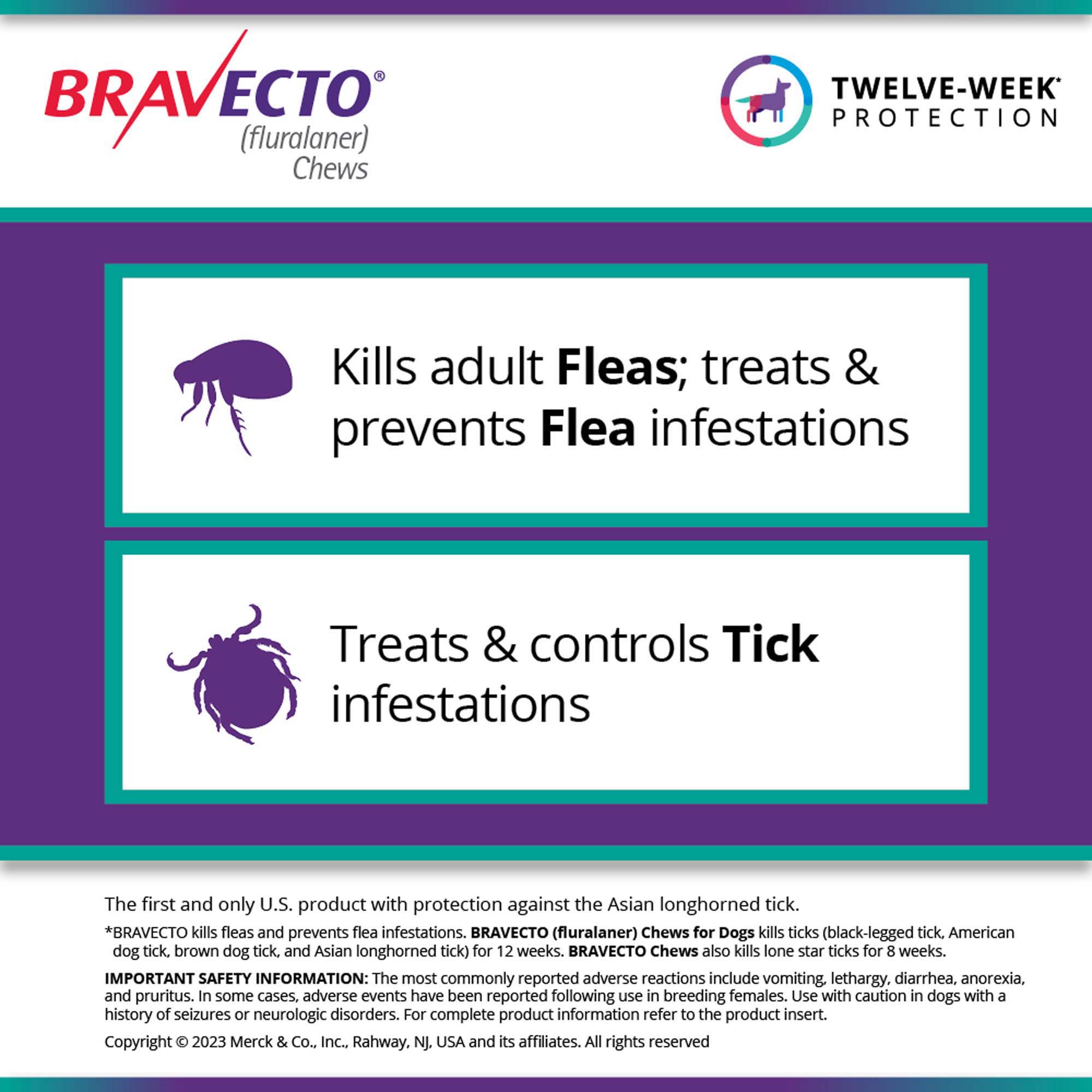 Bravecto Chews For Dogs 44-88 Lbs, 3 Month Supply, Petco