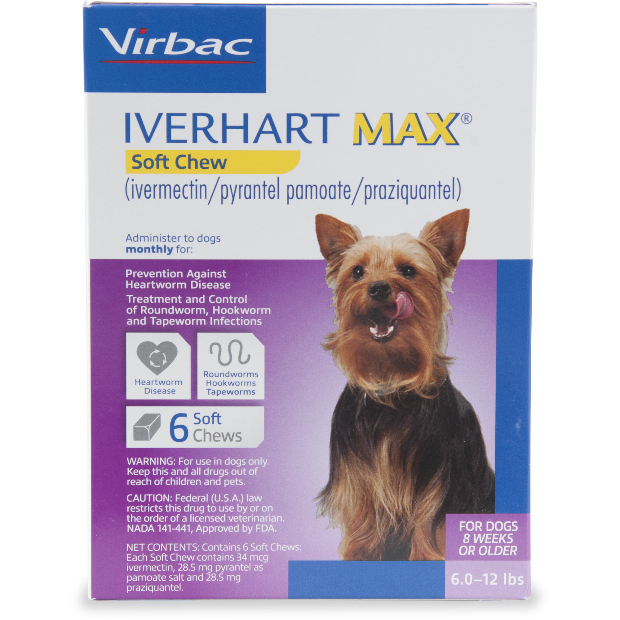 Iverhart Max Soft Chews For Dogs 6 To 12 Lbs 6 Pack Petco