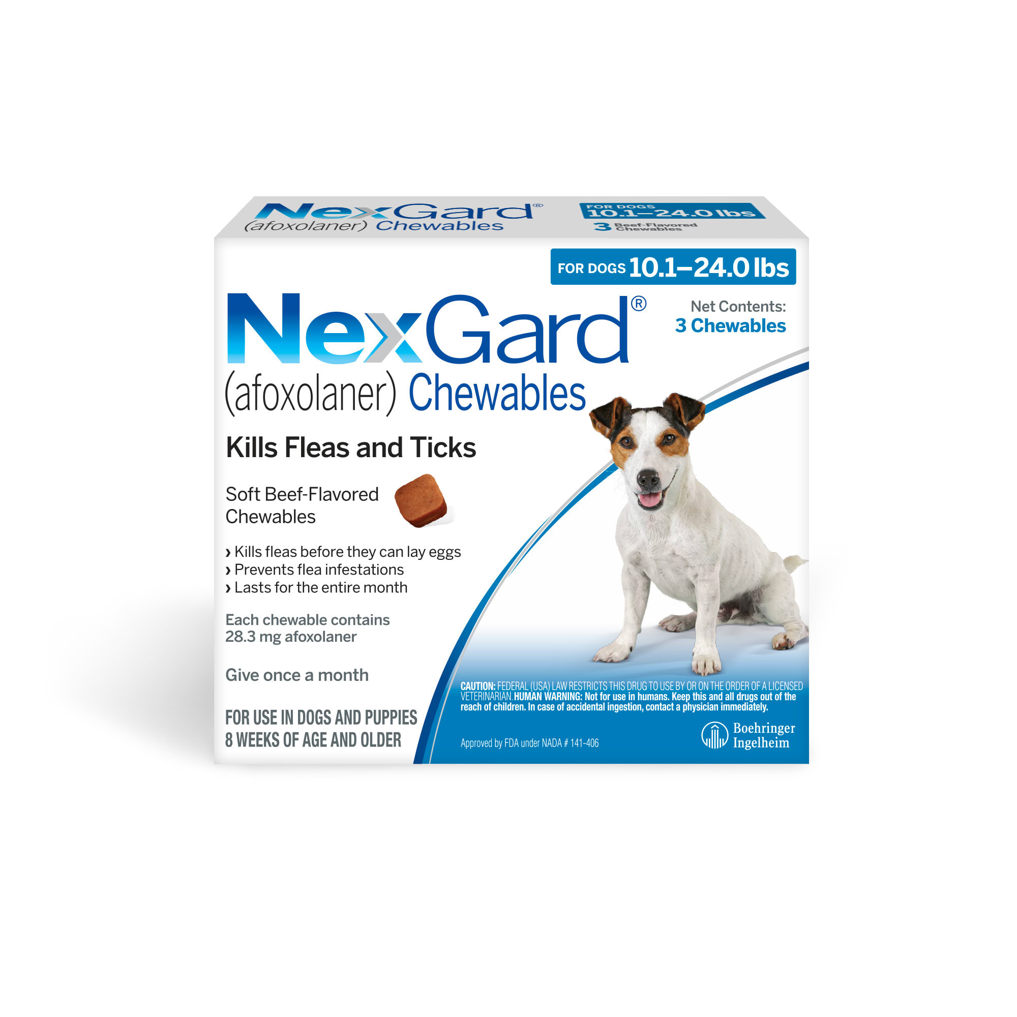 flea and tick chewables for large dogs
