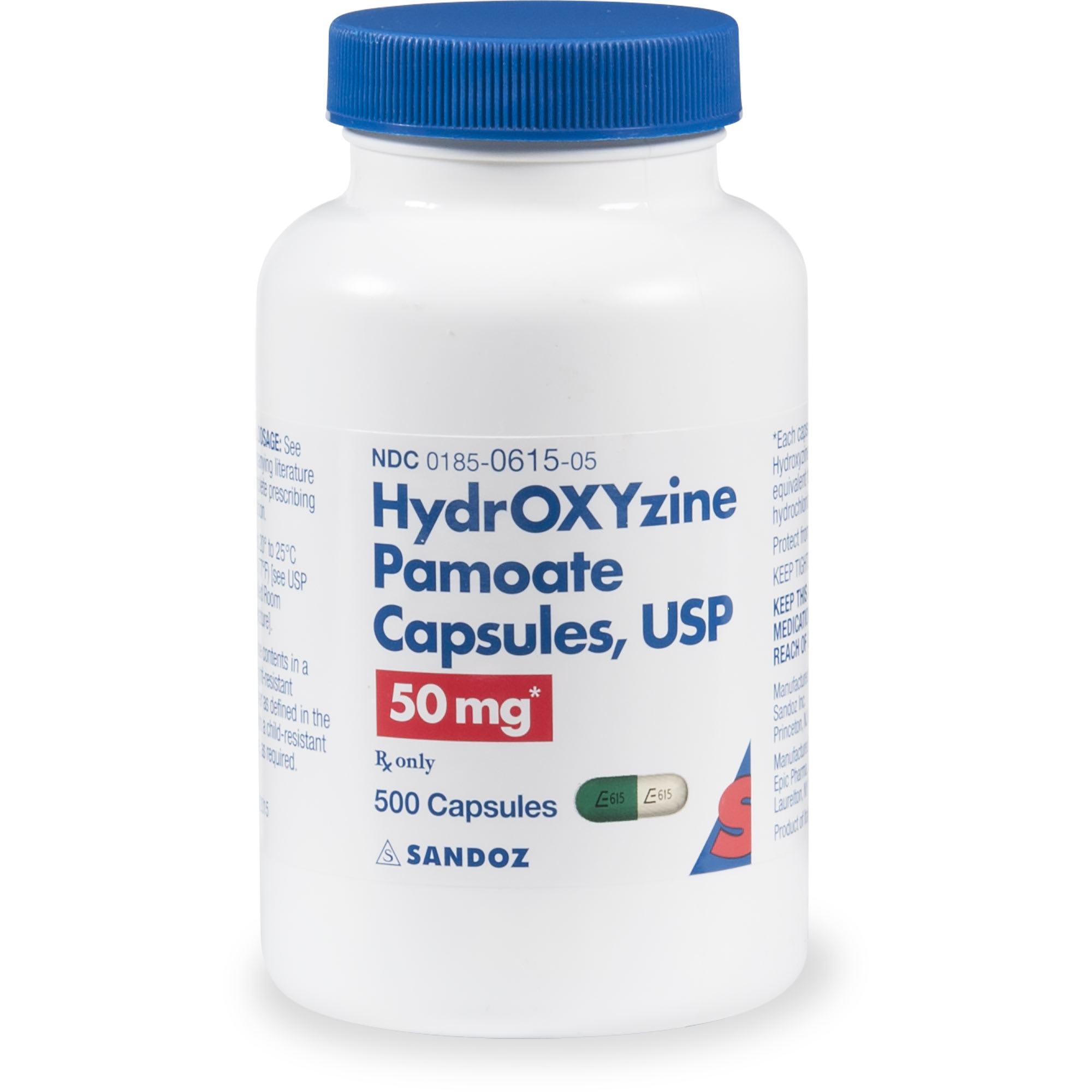 Hydroxyzine Pamoate (Generic) 50 mg, 60 Capsules Petco