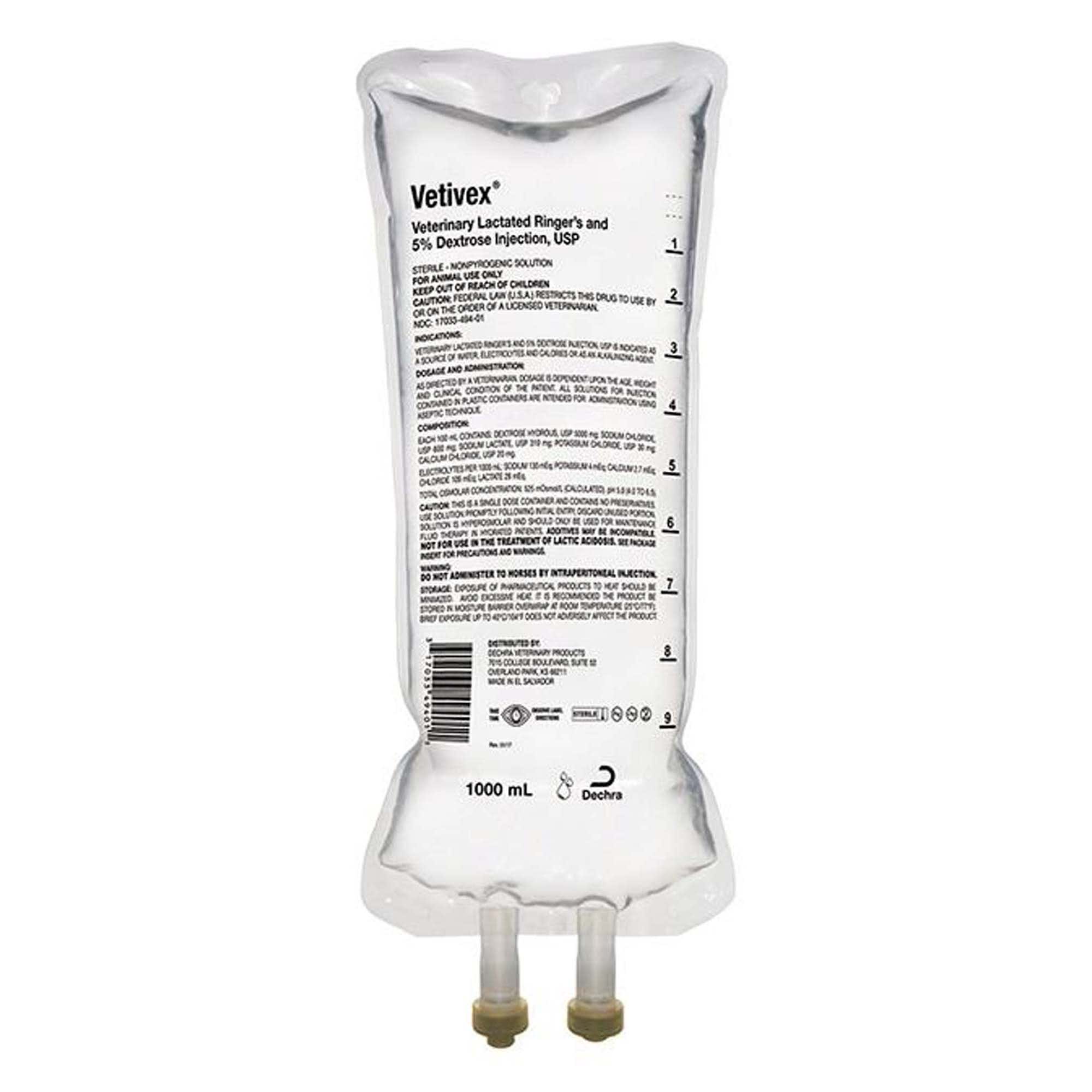 Lactated Ringers Injectable Solution, 1000 ml | Petco