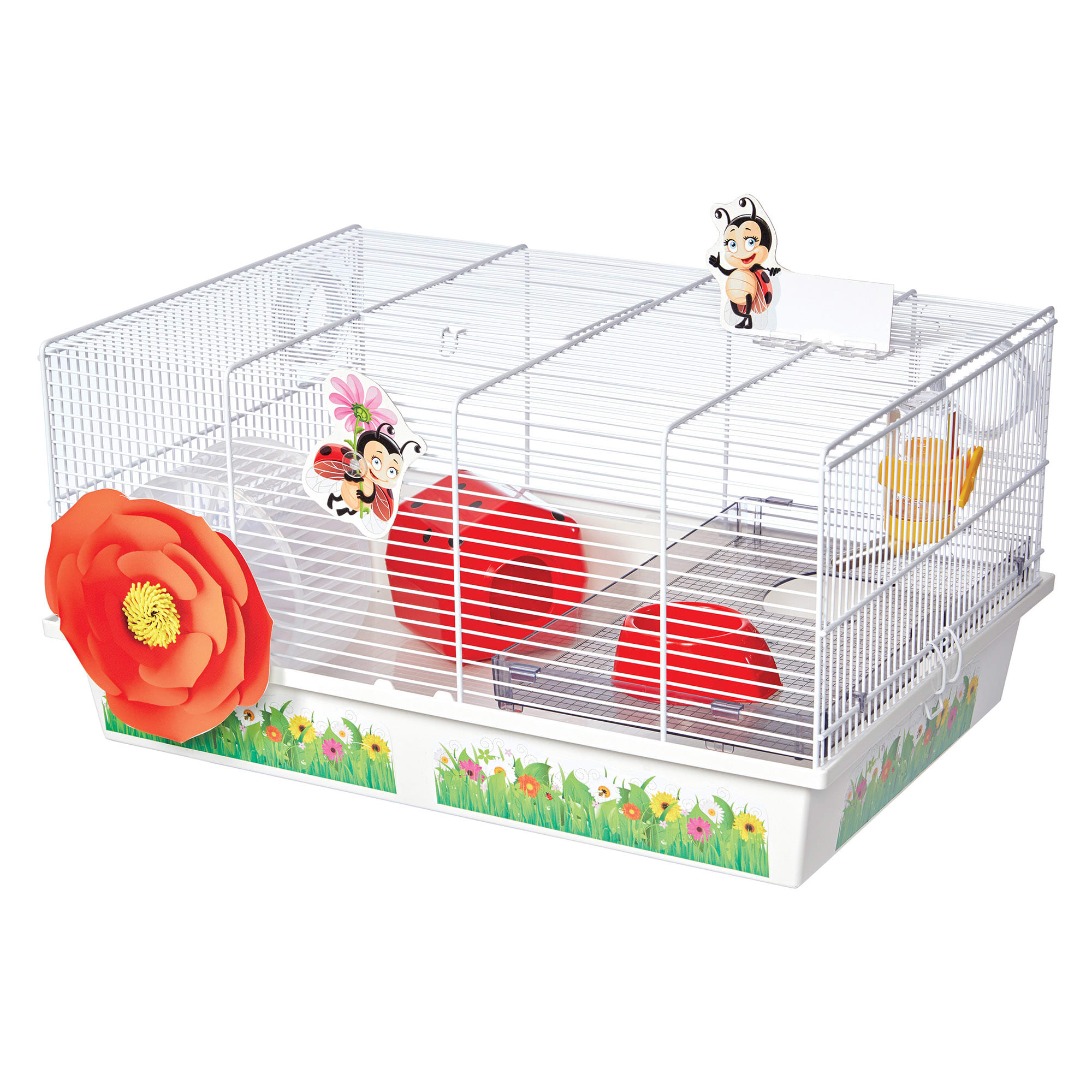 Midwest Critterville Ladybug Hamster Cage 13 85 L X 19 4 W X 9 8 H Petco