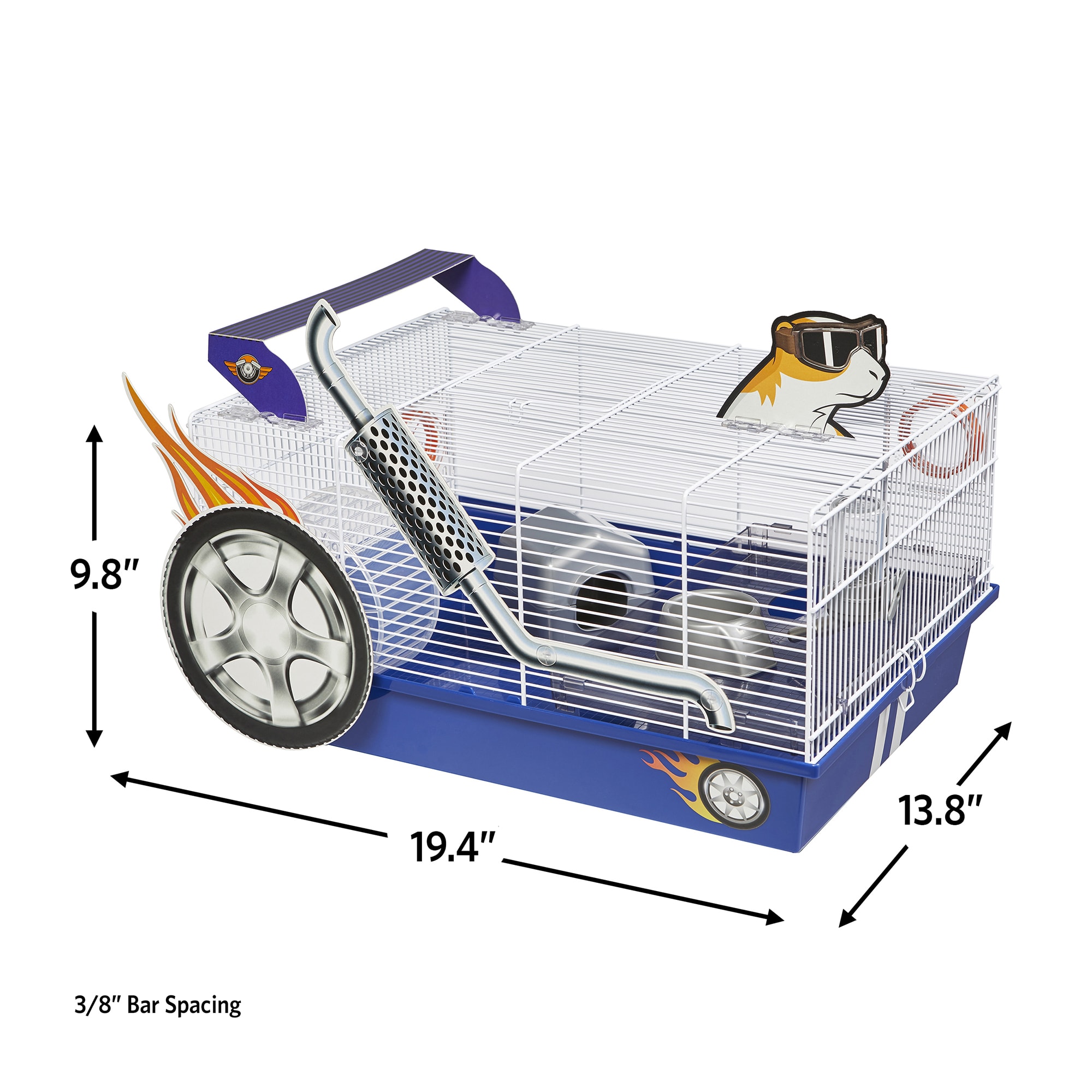 Midwest Critterville Hot Rod Hamster Cage 13.85