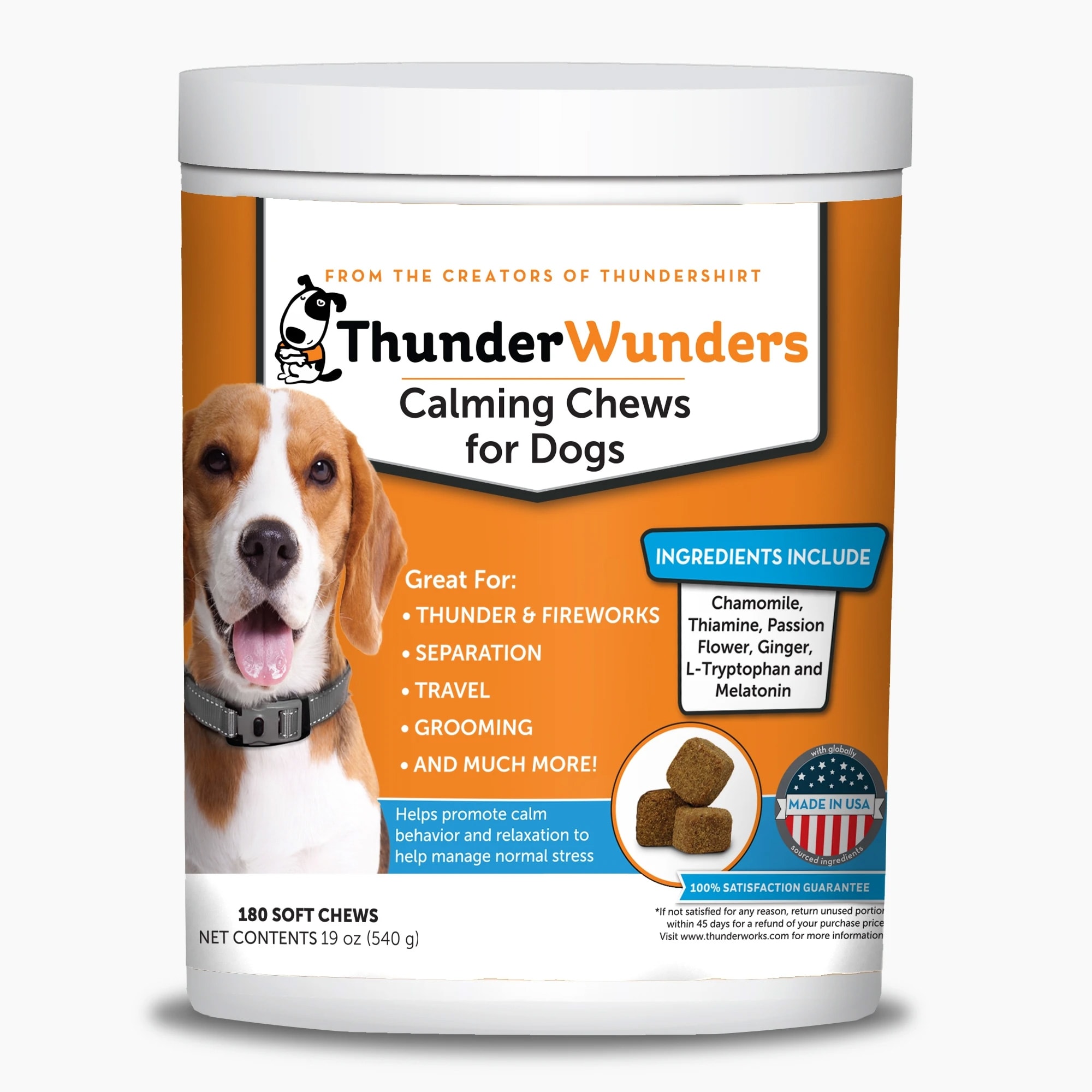 ThunderWorks ThunderWunder Calming Chews for Dogs Count of 180