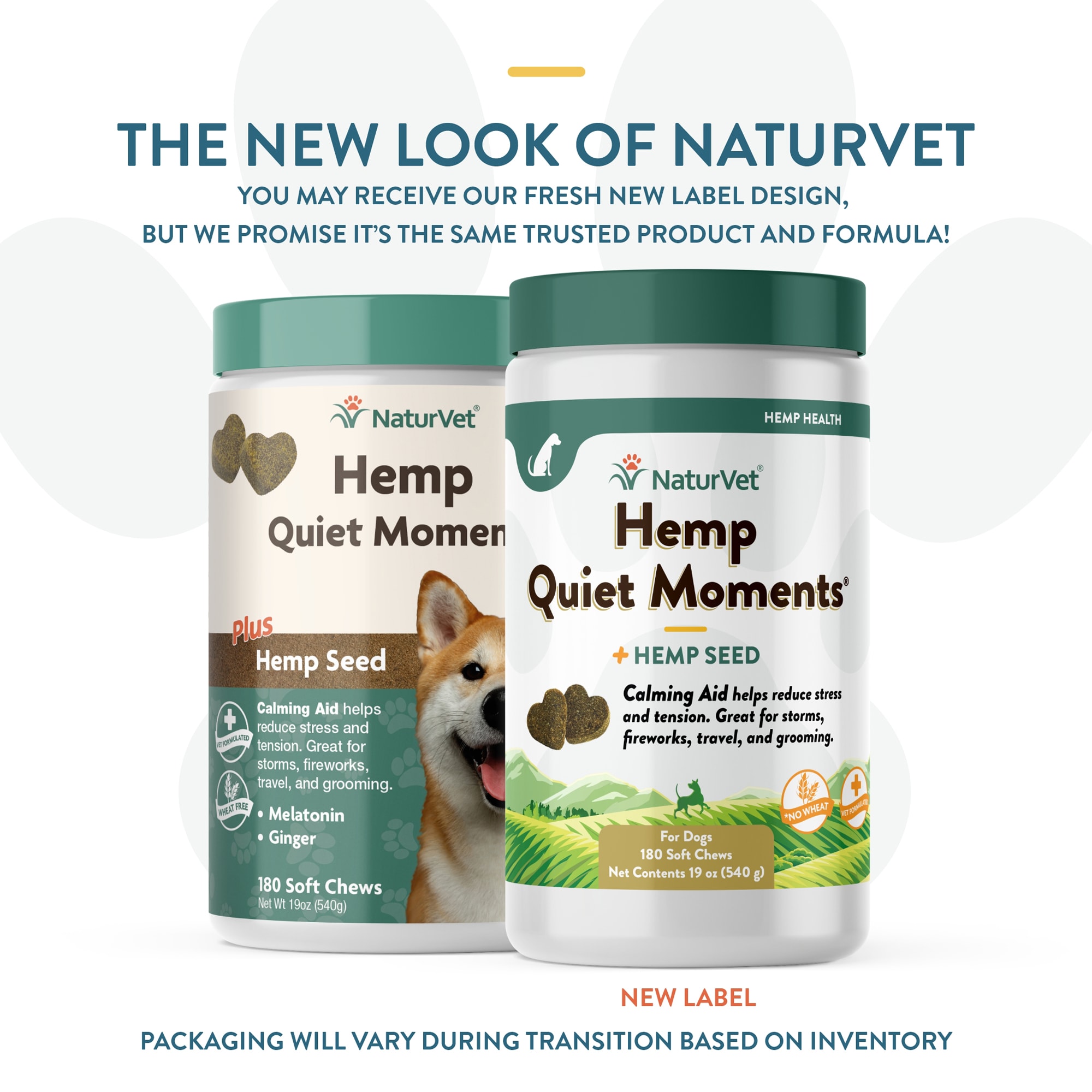 NaturVet Quiet Moments Plus Hemp Calming Aid Soft chews for Dogs