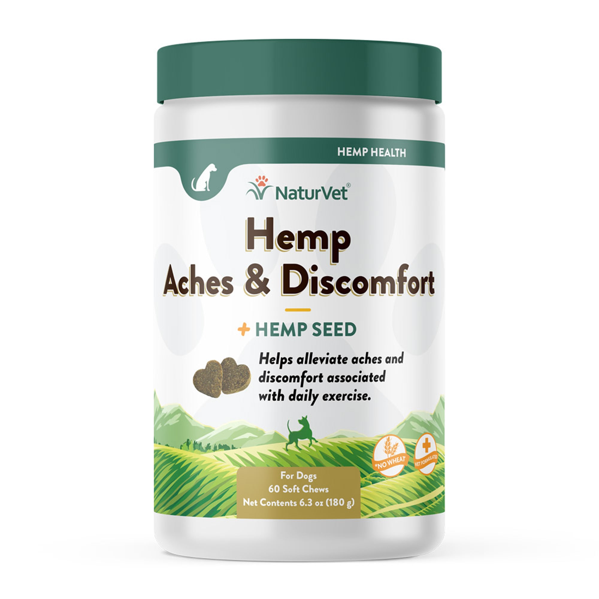 Naturvet Hemp Aches Discomfort Plus Hemp Seed Soft Chews For Dogs Count Of 60 Petco