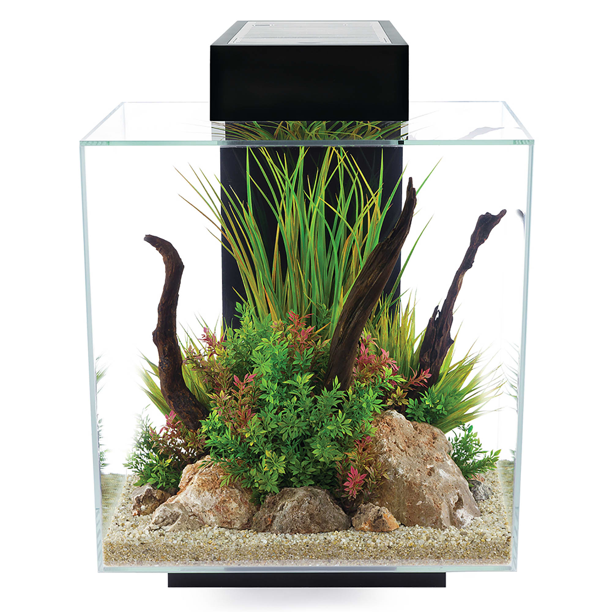 Fluval Edge 2.0 Black Aquarium Kit, 12 Gallon