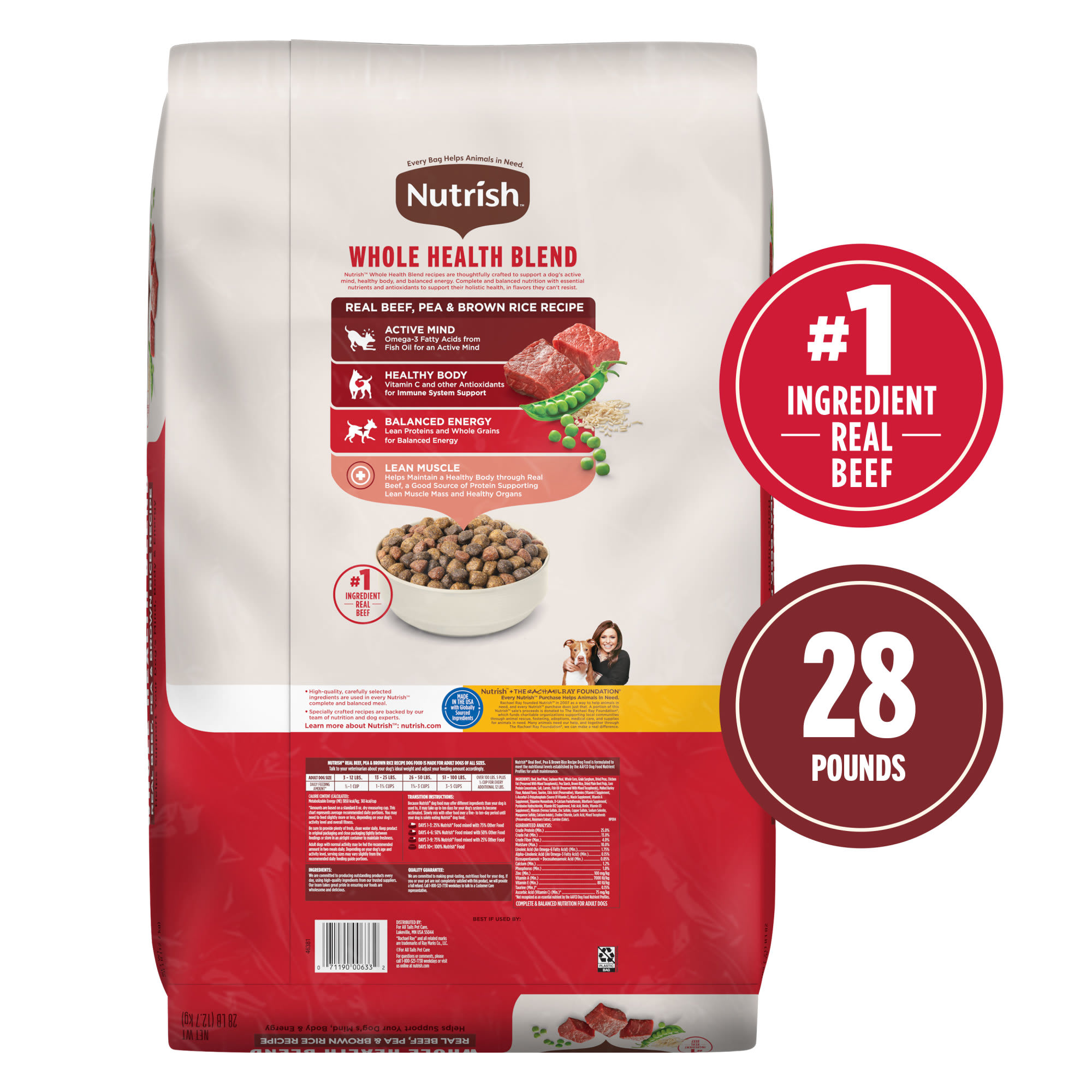 Rachael Ray Nutrish Beef Brown Rice Dry Dog Food, 28 Petco