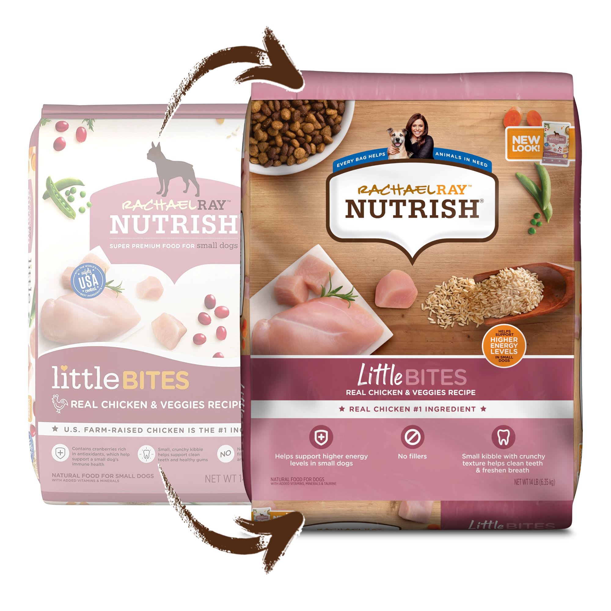 hypotese Ferie krøllet Rachael Ray Nutrish Little Bites Small Breed Natural Real Chicken & Veggies  Recipe Dry Dog Food, 14 lbs. | Petco