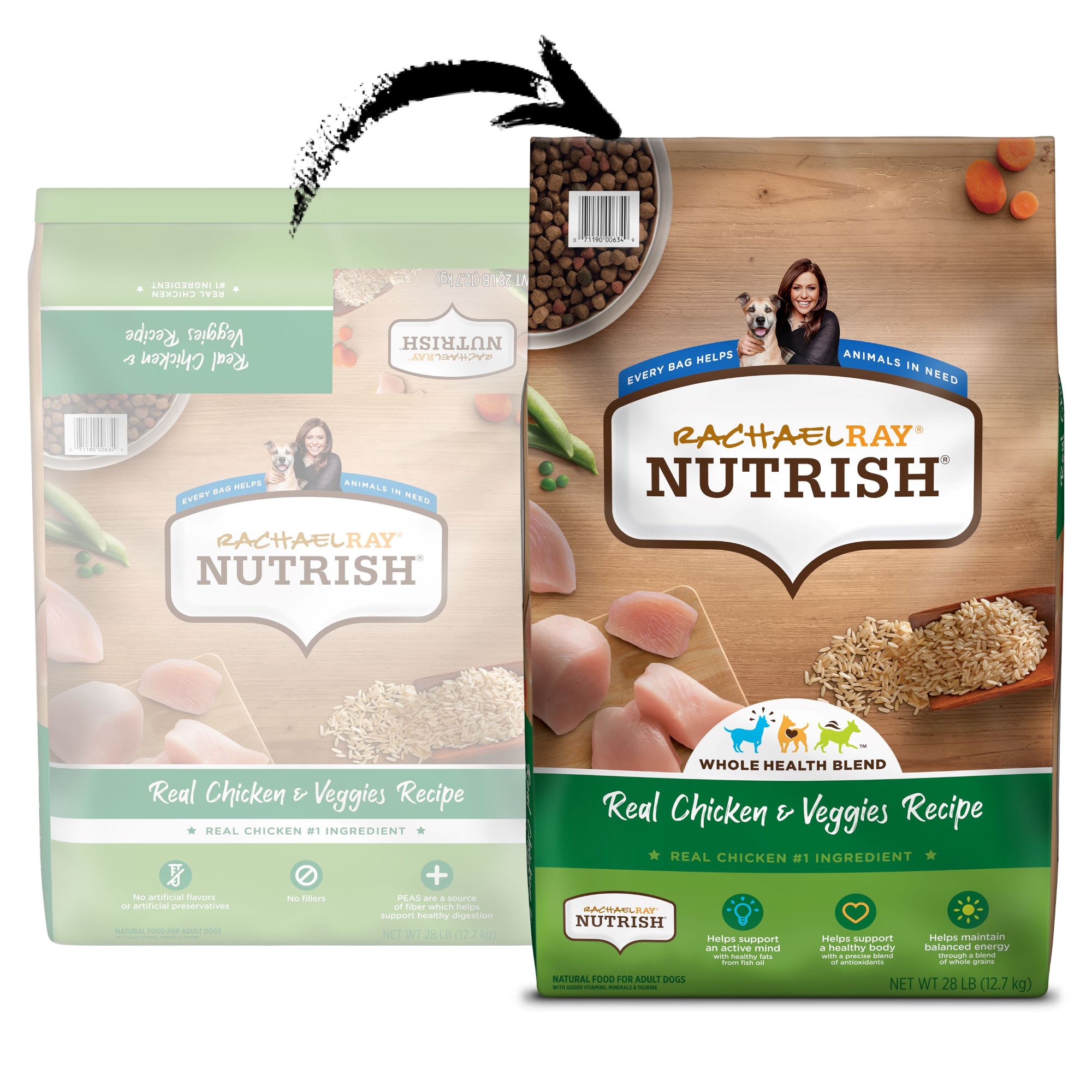 Rachael Ray Nutrish Natural Real Chicken Veggies Recipe Dry Dog Food 40 lbs. Petco