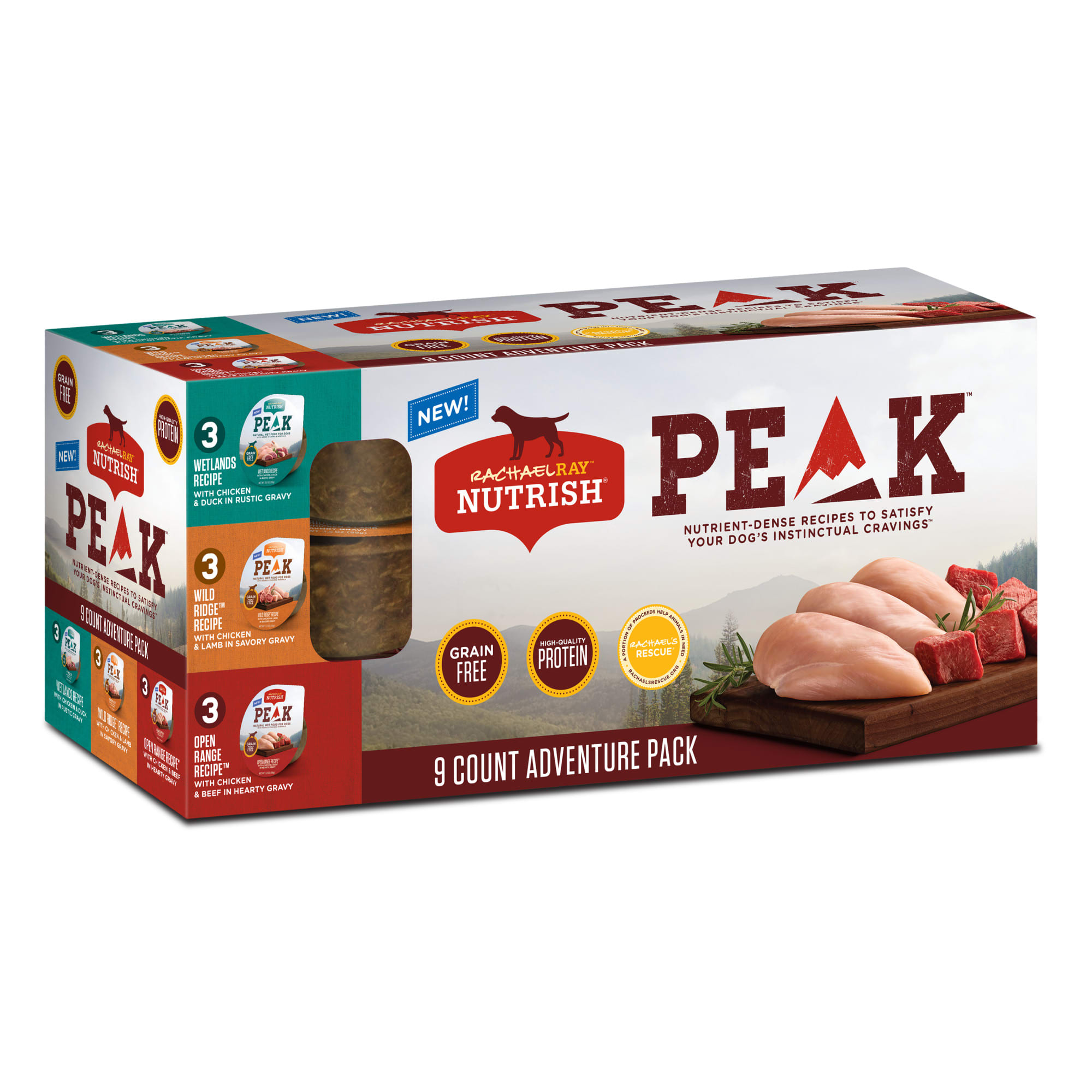 Rachael Ray Nutrish Peak Natural Grain Free Adventure Variety Pack