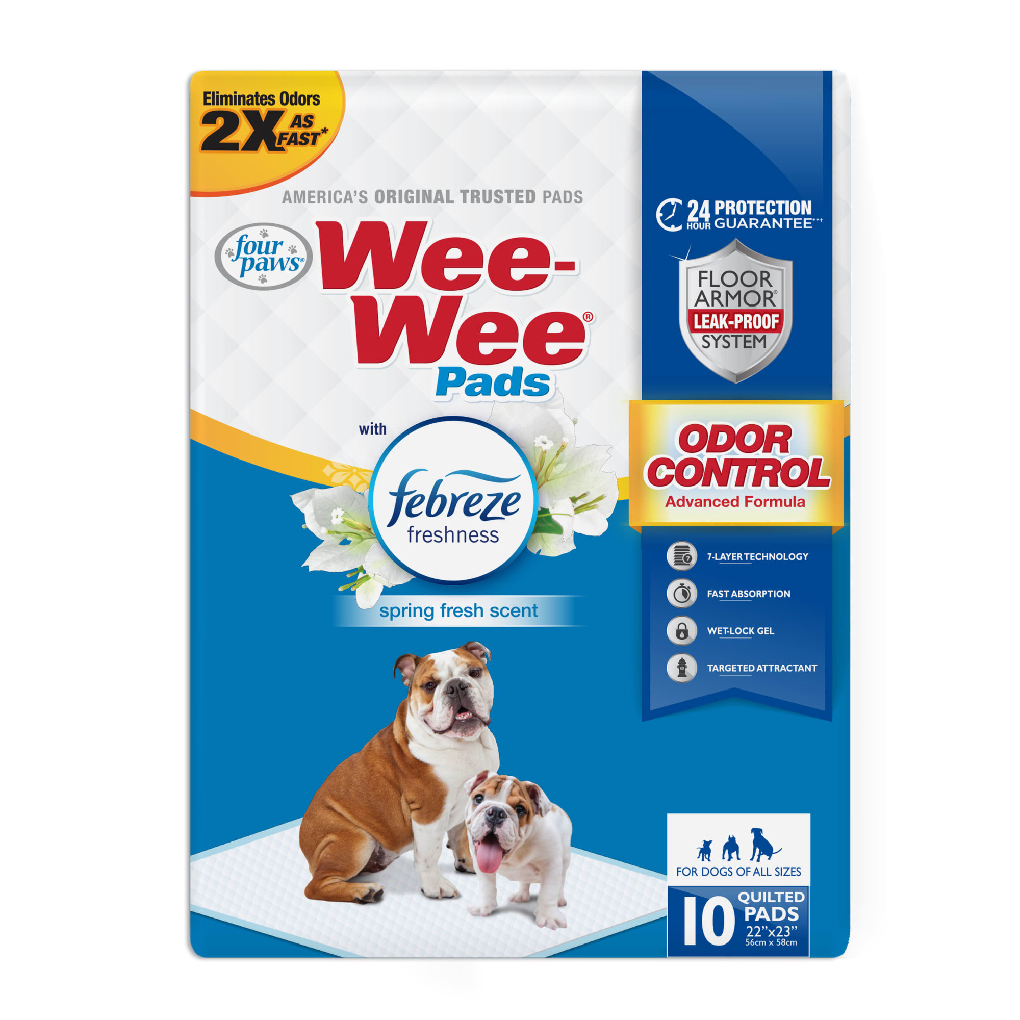 Wee-Wee Odor Control with Febreze Freshness Pads for Dogs, Count