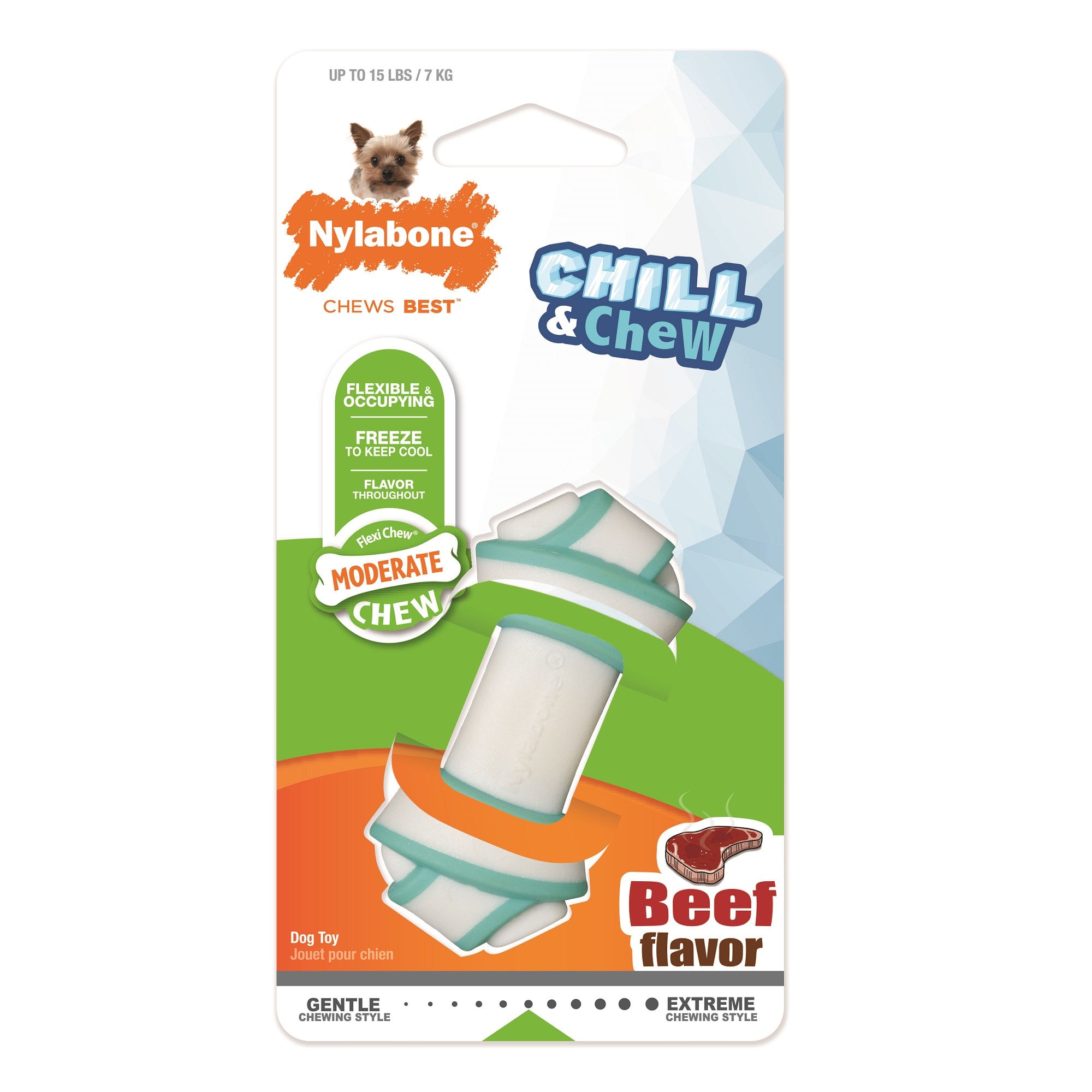 Nylabone Chill & Chew Rawhide Knot Bone Dog Toy, X-Small | Petco