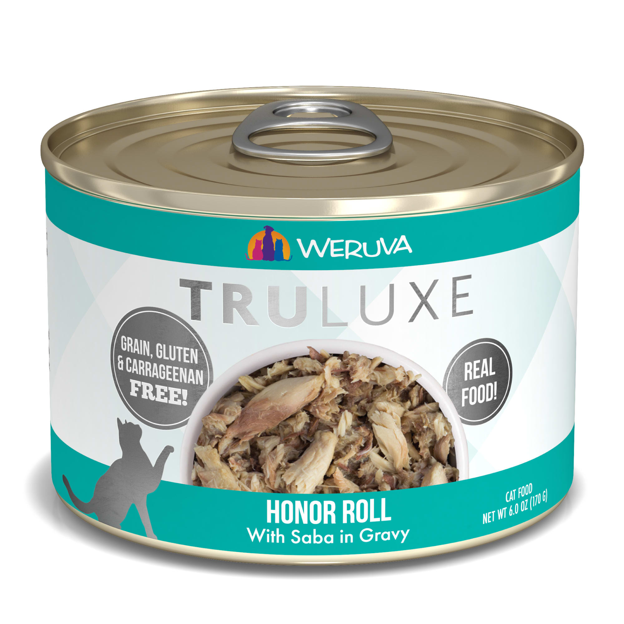 TruLuxe Honor Roll with Saba in Gravy Wet Cat Food 6 oz. Case of