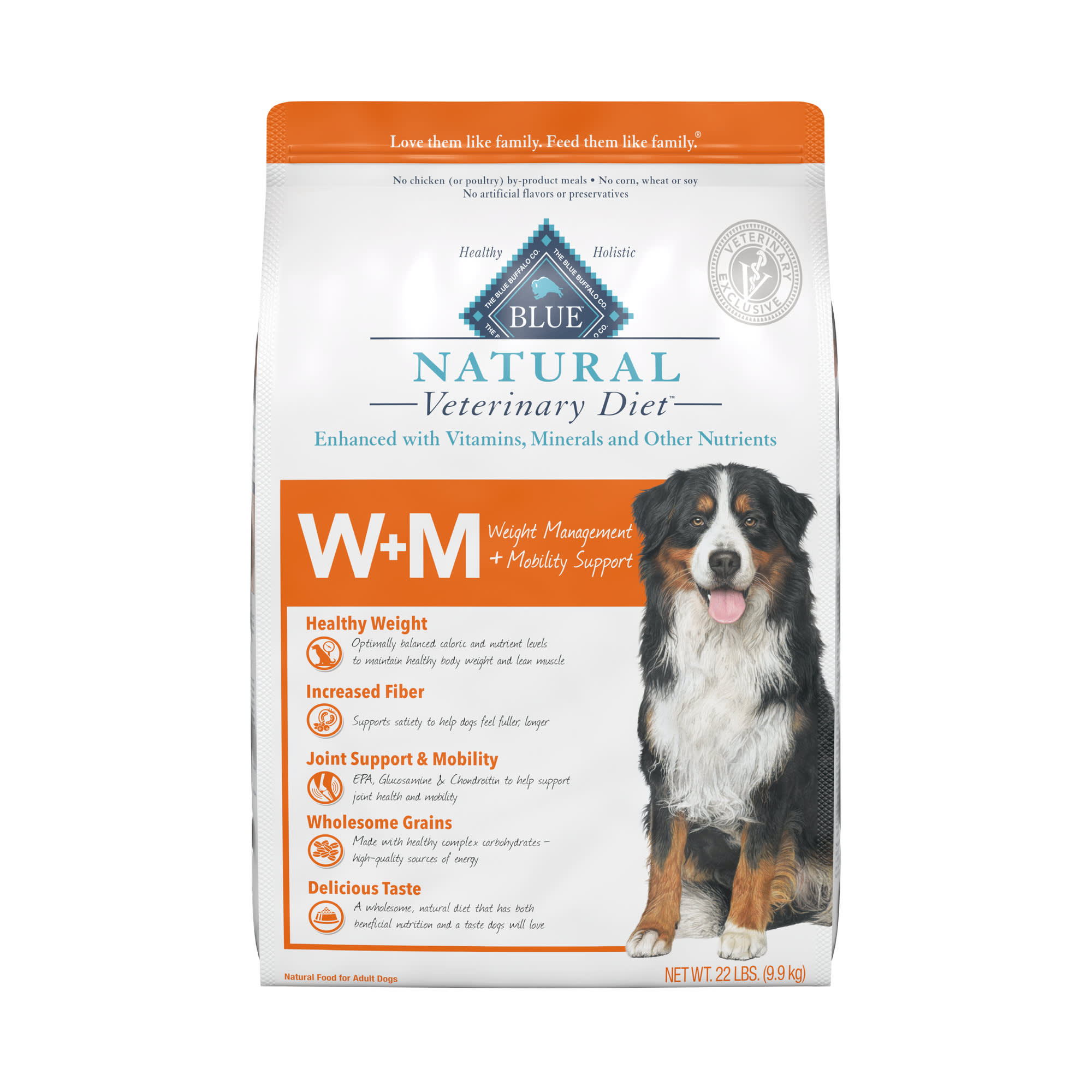 Blue Buffalo Natural Veterinary Diet W+M Weight Management + Mobility Support Salmon Dry Dog Food, lbs. | Petco