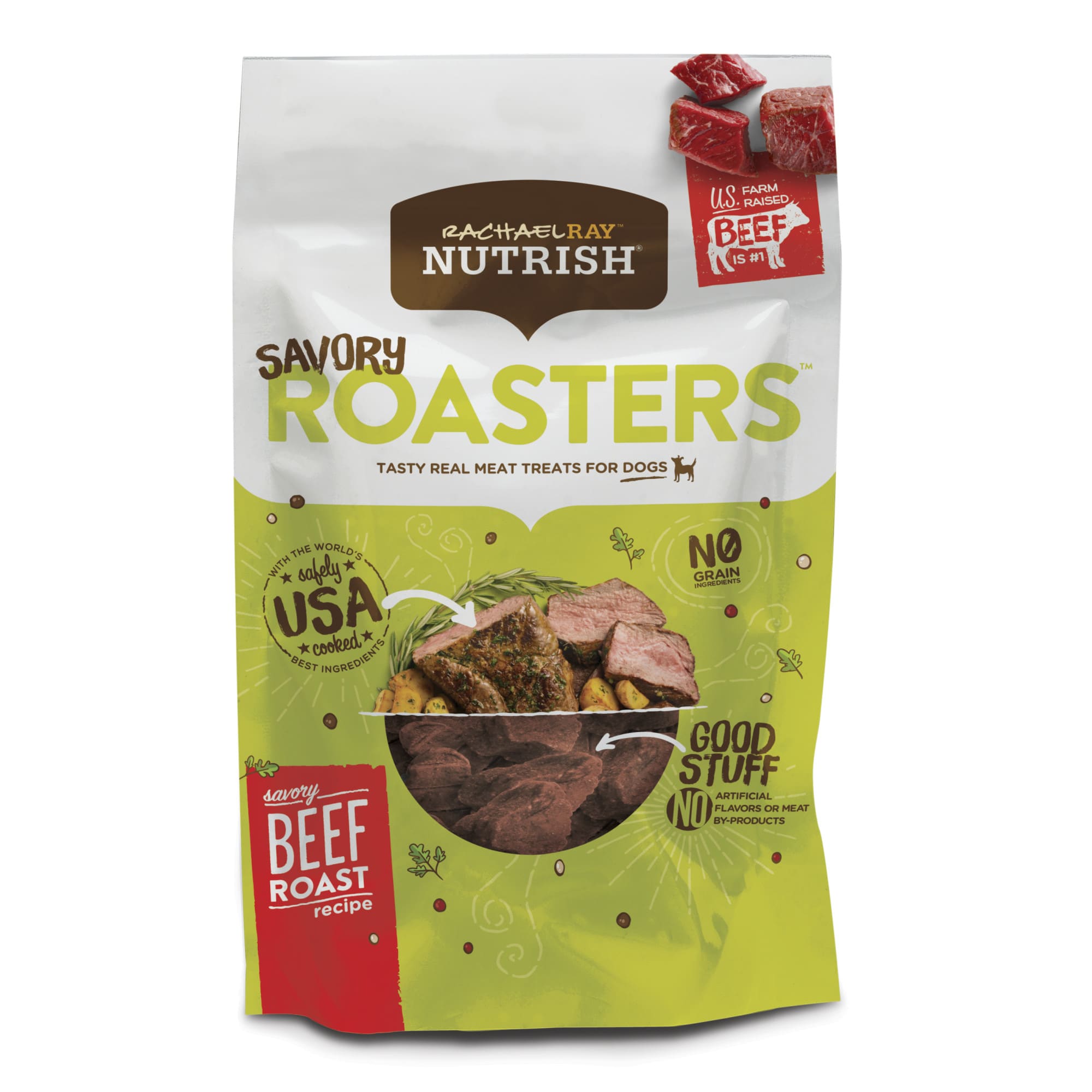 Rachael Ray Nutrish Savory Roasters Grain Free Savory Beef Roast Recipe Dog Treats 12 Oz Petco