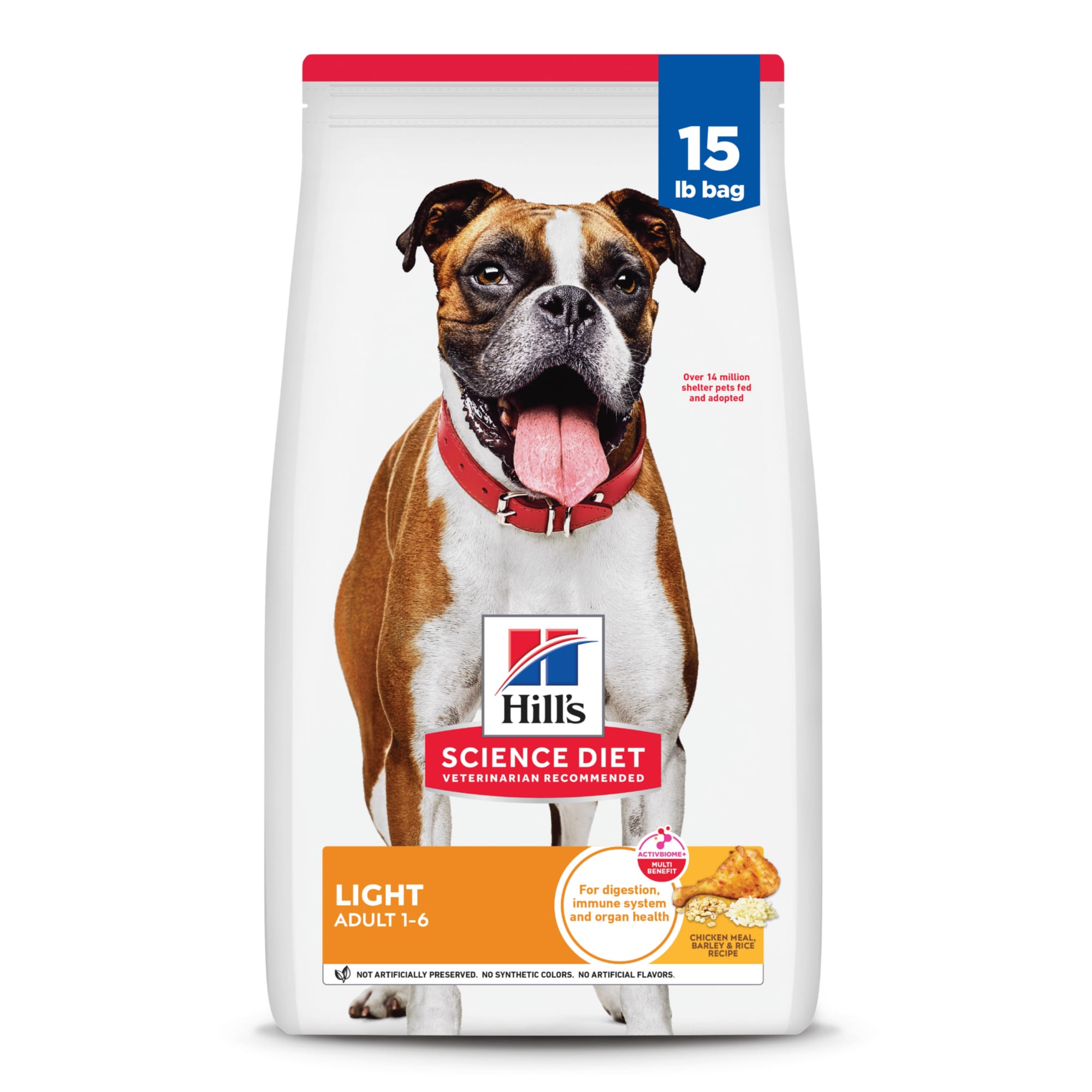 Hill's Science Diet Adult Light Chicken Meal & Barley Dry Dog Food, 15