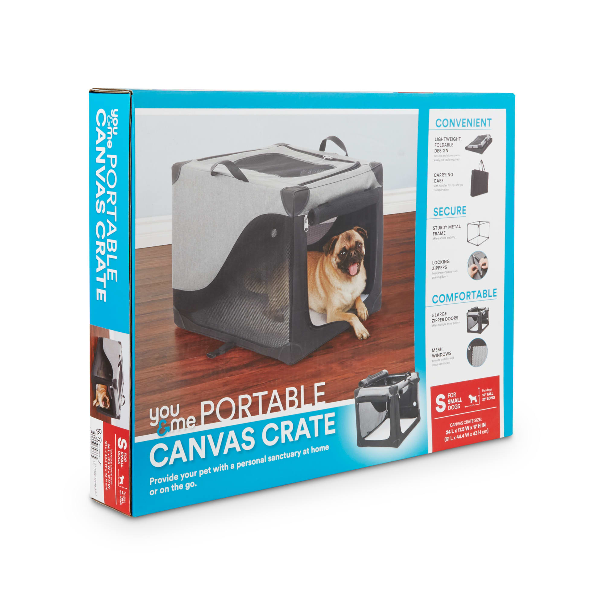 Dog hot sale canvas crate