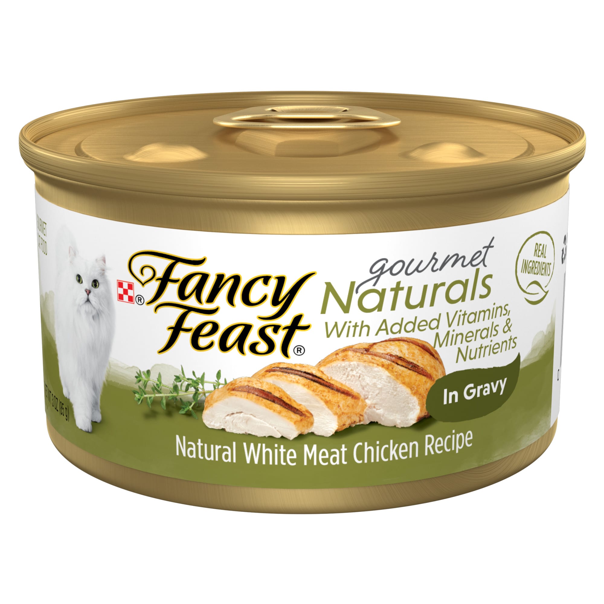 Fancy Feast Gourmet Naturals White Meat Chicken Recipe in Gravy Wet Cat