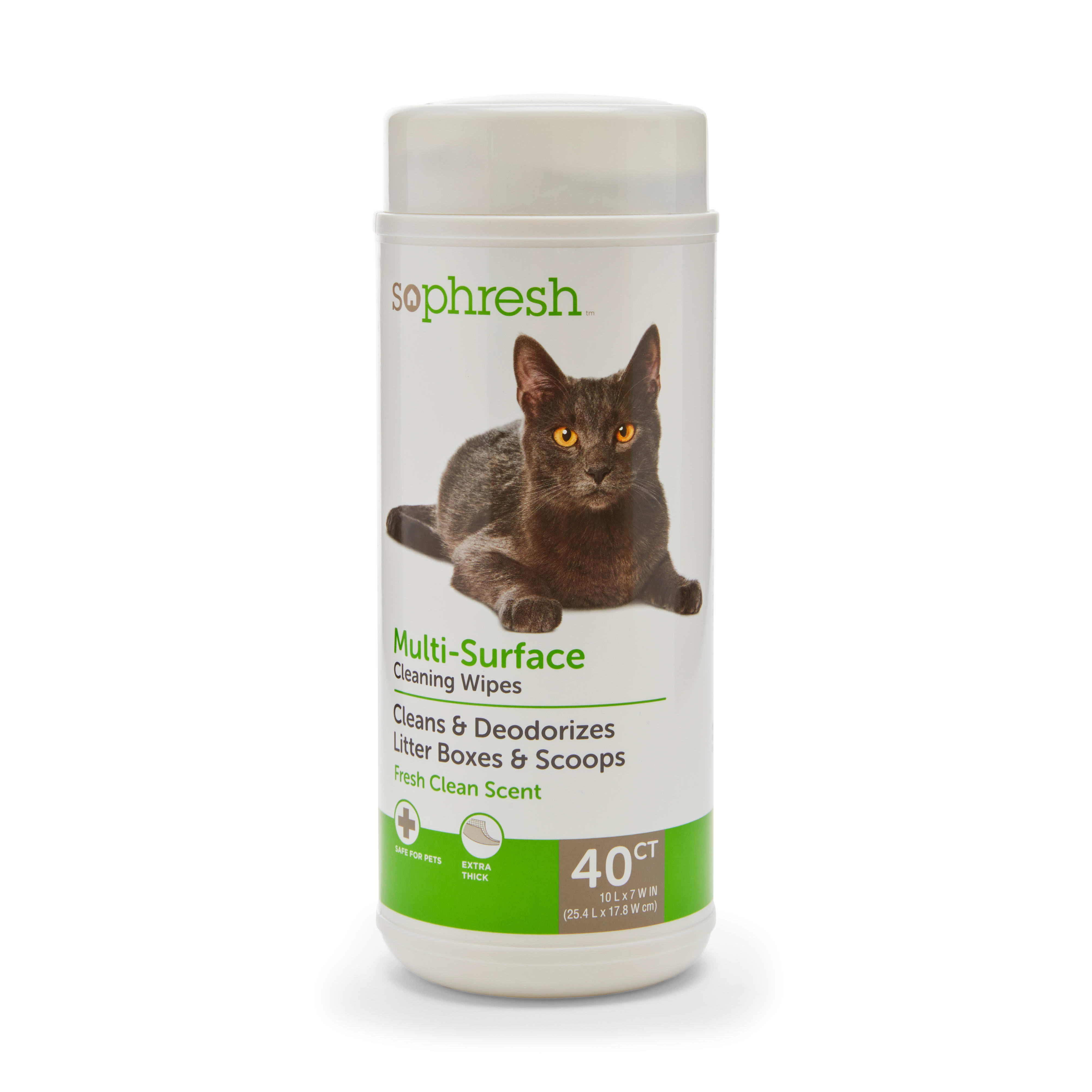 So Phresh Cat Litter Box Cleaning Wipes 40ct